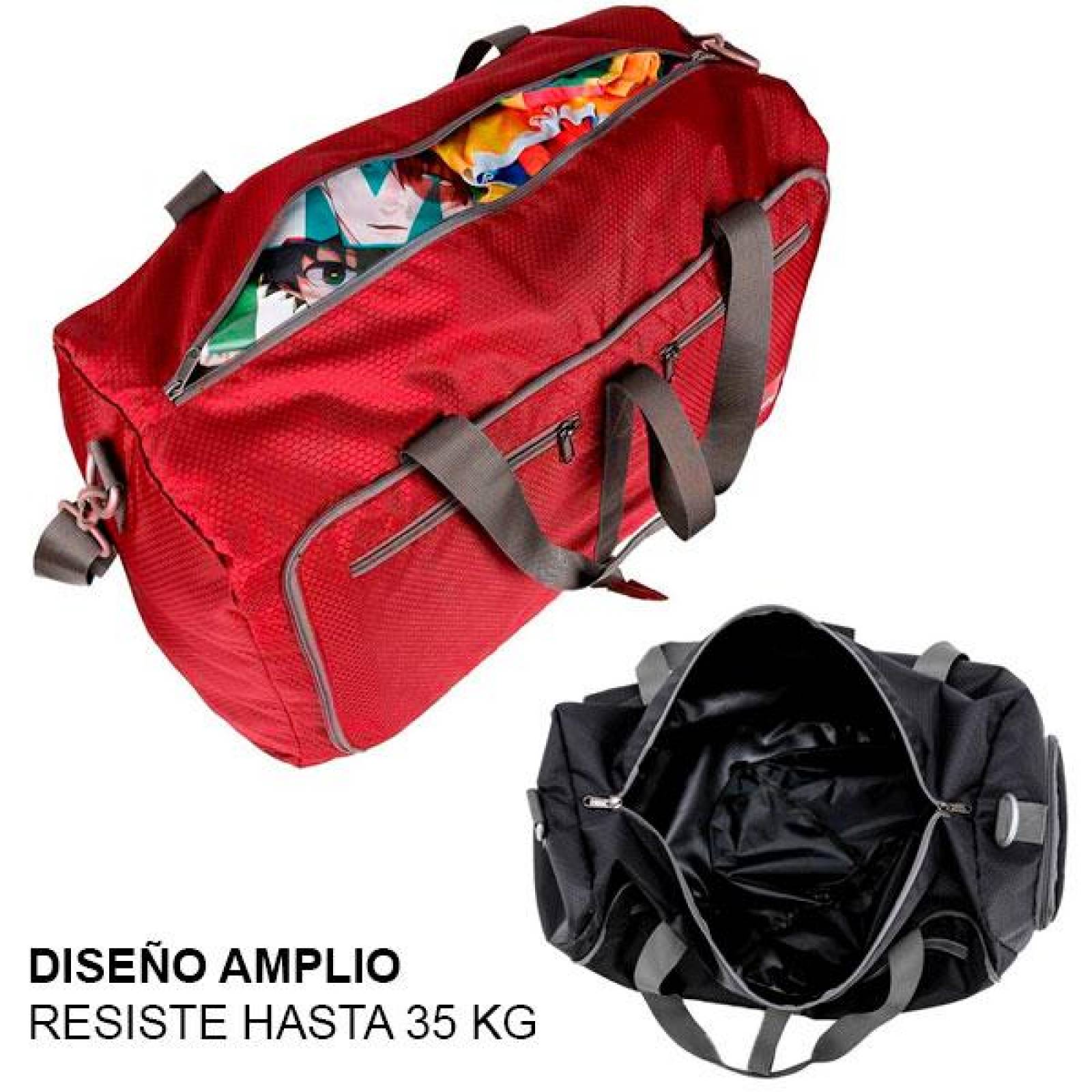 Maleta Plegable, Multifuncional, Amplia, Resistente, Mochila, Cómoda, Azul Rojo