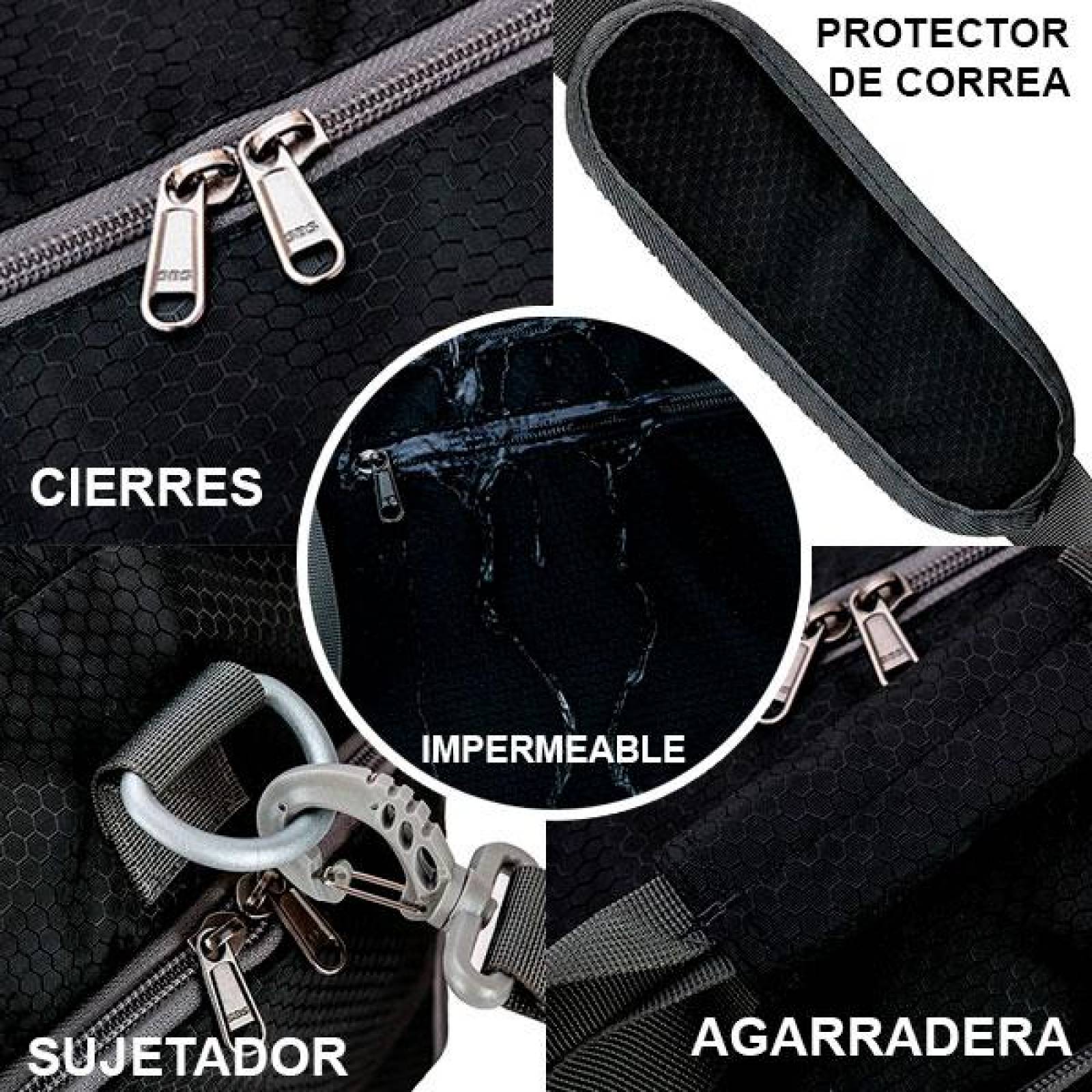 Maleta Plegable, Multifuncional, Amplia, Resistente, Mochila, Cómoda, Azul Rojo