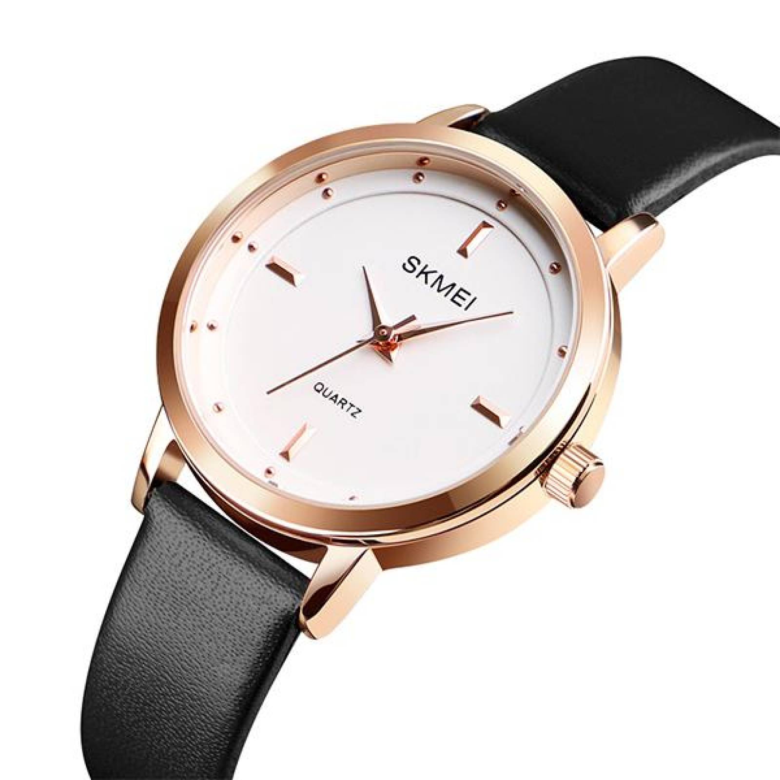 Reloj para Mujer Análogo, Detalle en Indicadores, Correa Ajustable a la Muñeca, Diseño Minimalista,  