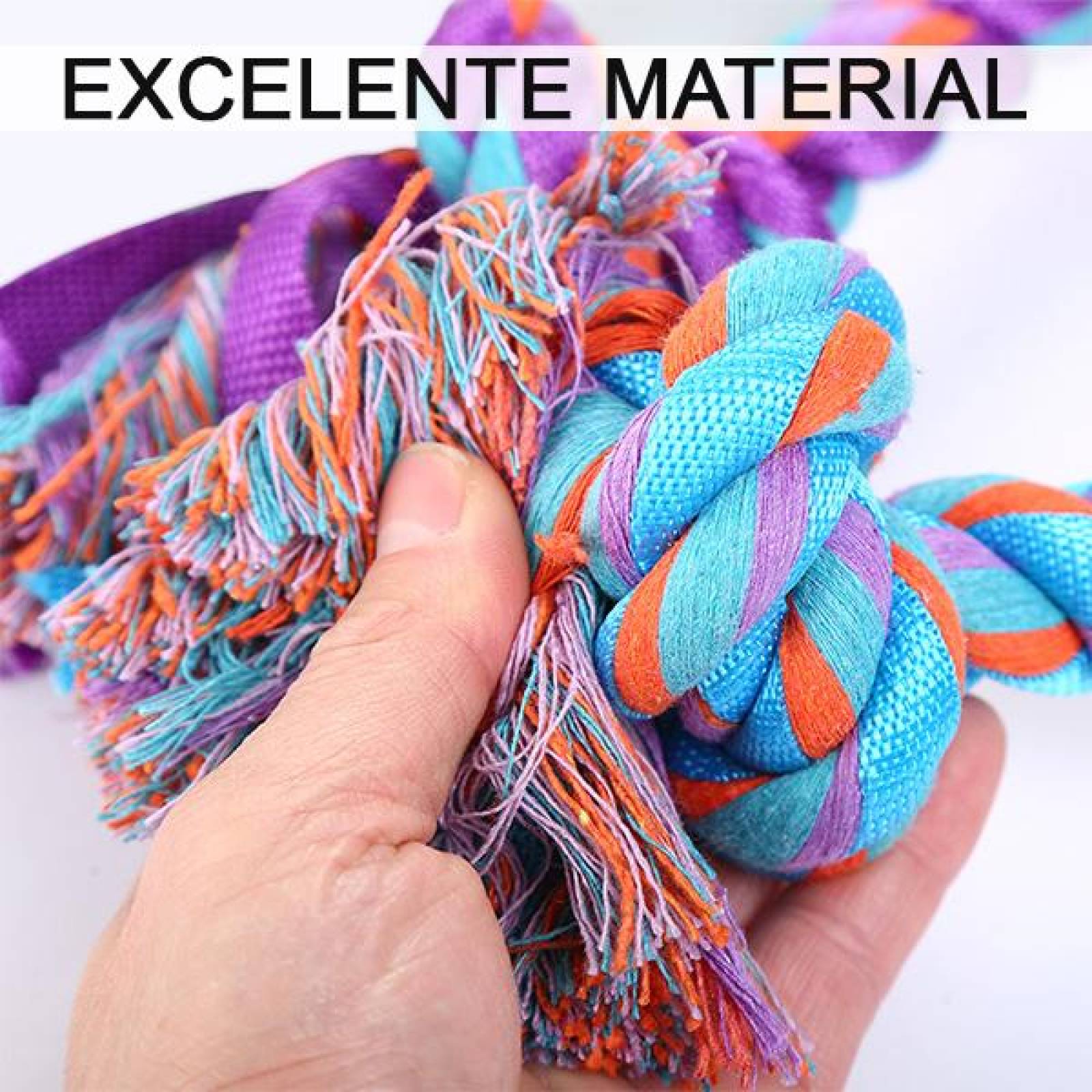 Juguete de Cuerda para Perros, Entrena los dientes de su cachorro, Evita el aburrimiento y Alivia el 