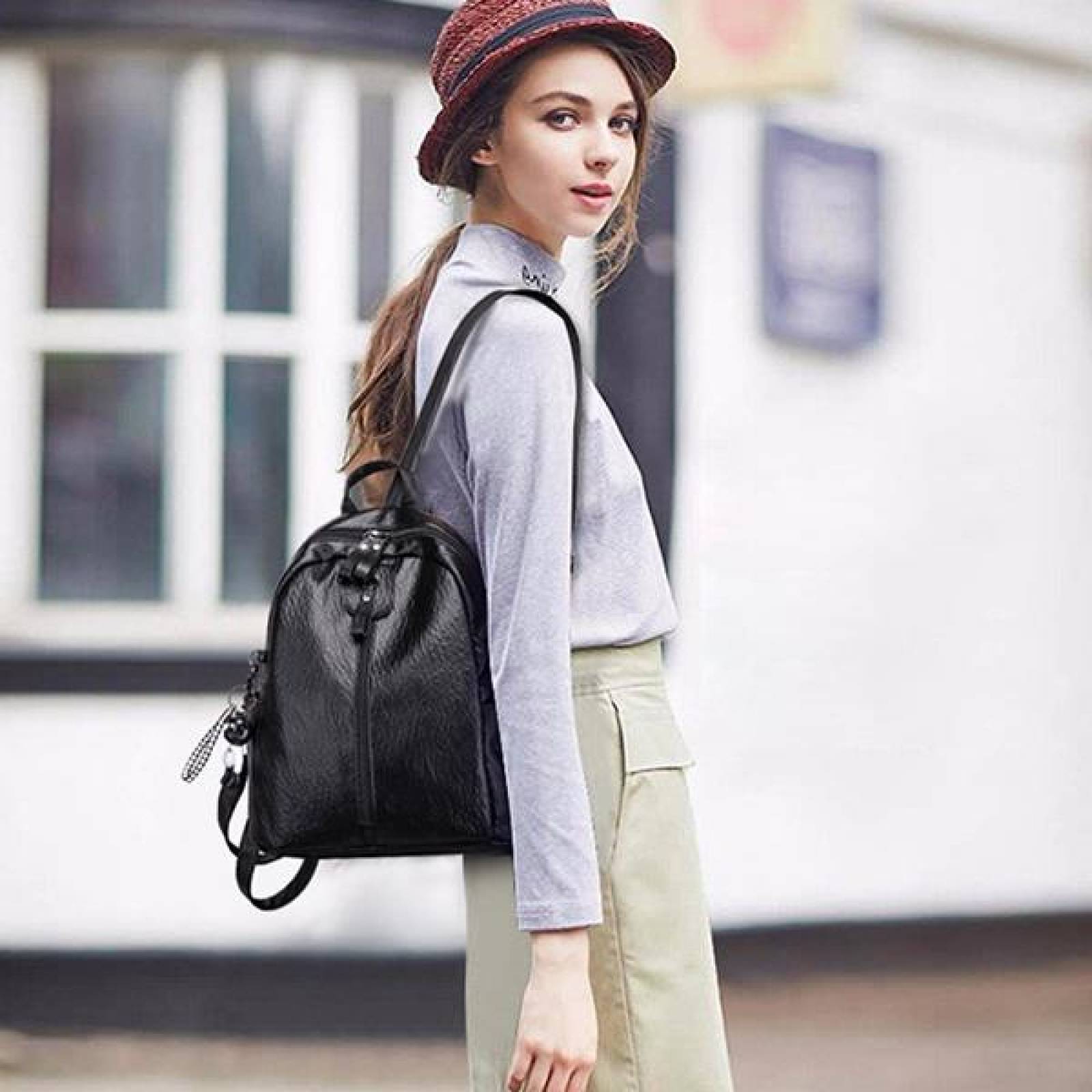 MOCHILA MOZI, Multiples Cierres, Resistente, Cómoda, Anti Robo