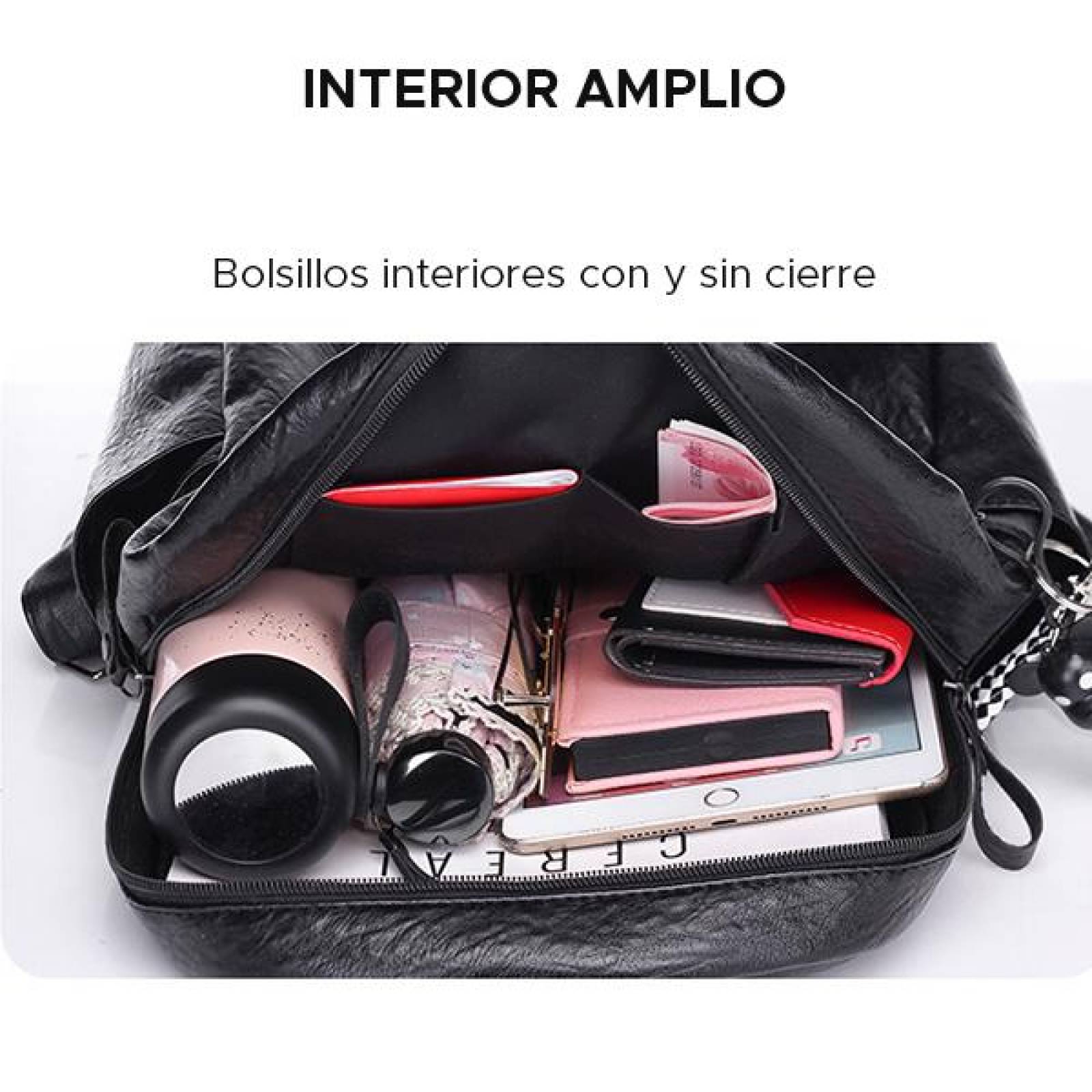 MOCHILA MOZI, Multiples Cierres, Resistente, Cómoda, Anti Robo