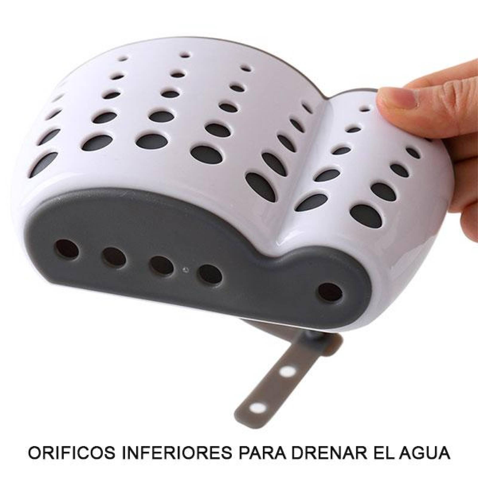 Canastilla para Esponja y Jabón Lavabo, Organizador para Fregadero