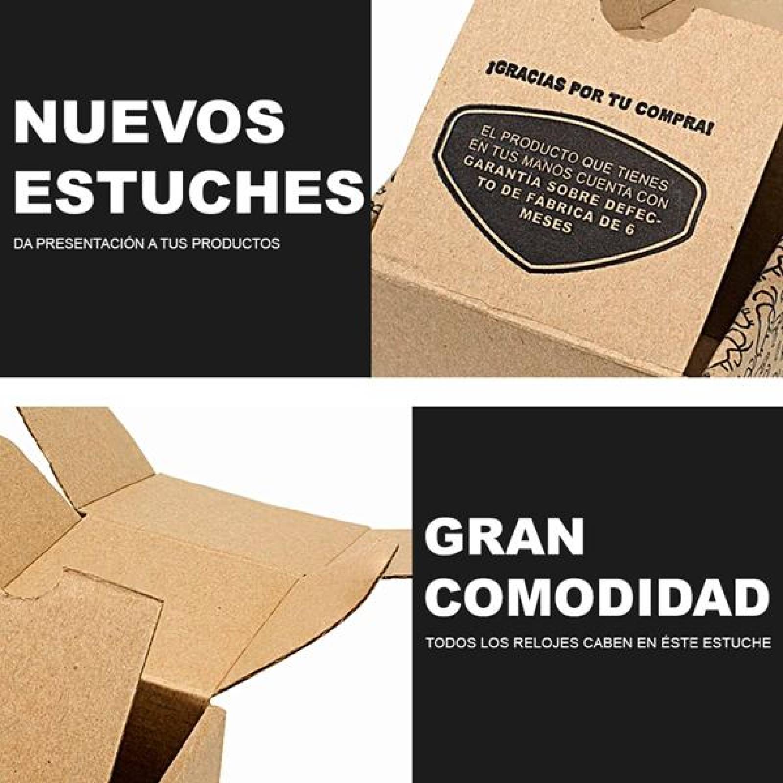 Estuche Ecológico Caja de Cartón Protectora para Reloj, Marca Black Mamut 