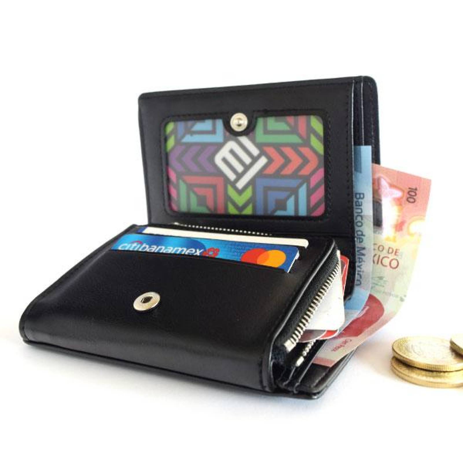 Cartera Tarjeero Monedero, Gran Capacidad , Resistente 