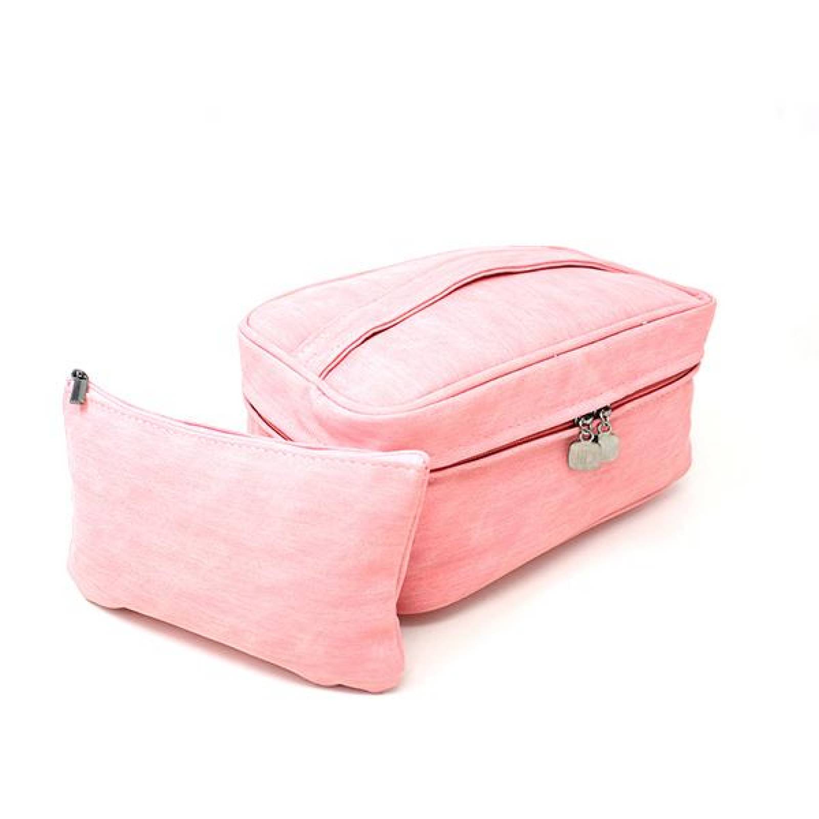 Cosmetiquera Multiples Compartimentos con Bolsa Interior Desprendible 