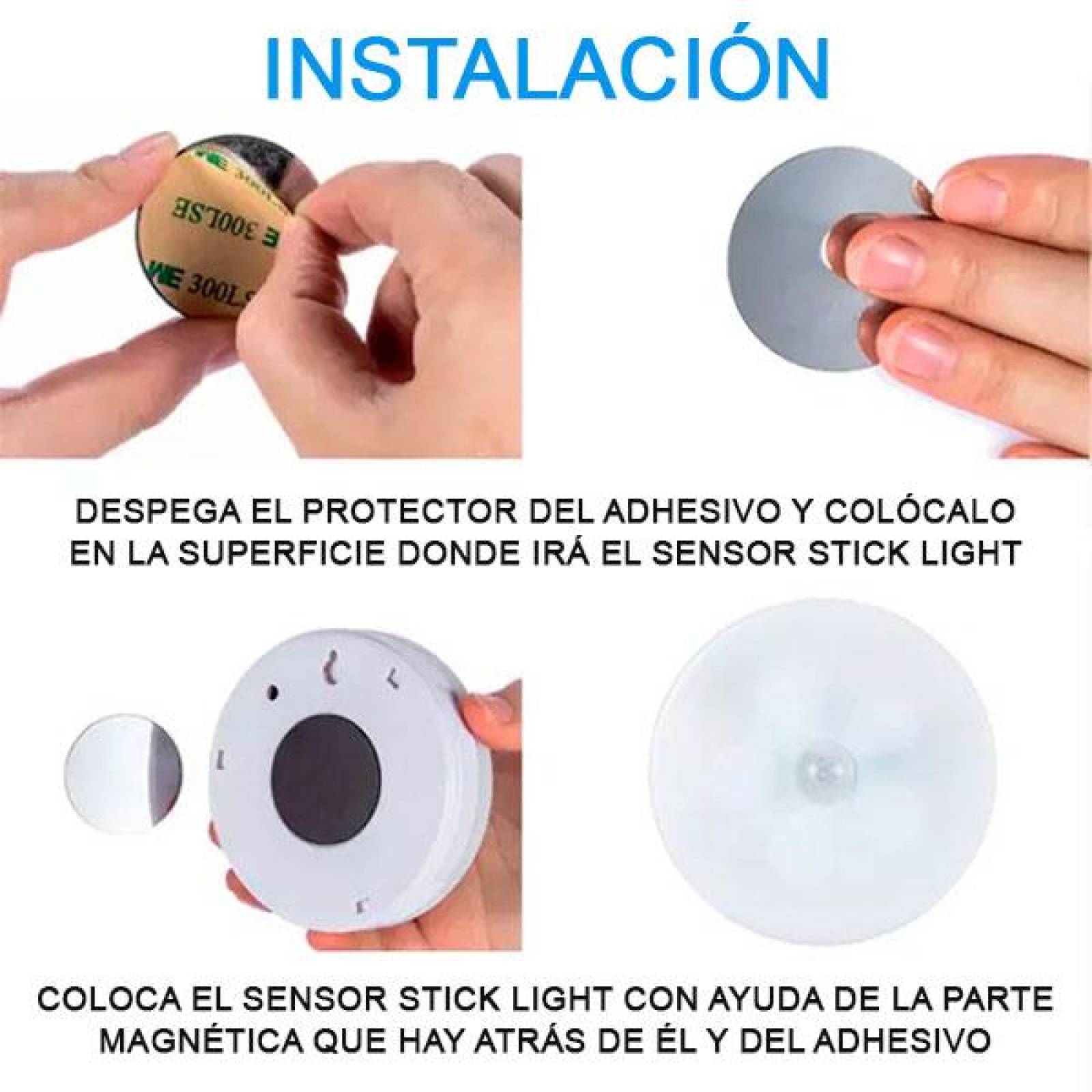 Kit de Luces Led con Sensor de Movimiento Adheribles