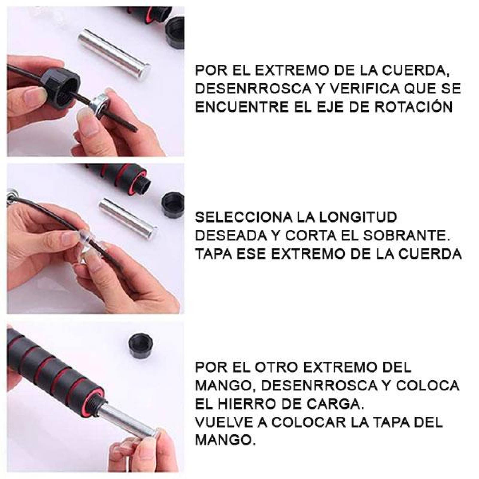 Cuerda de Resistencia Ajustable para Ejercicios en Casa Anti Enredos 