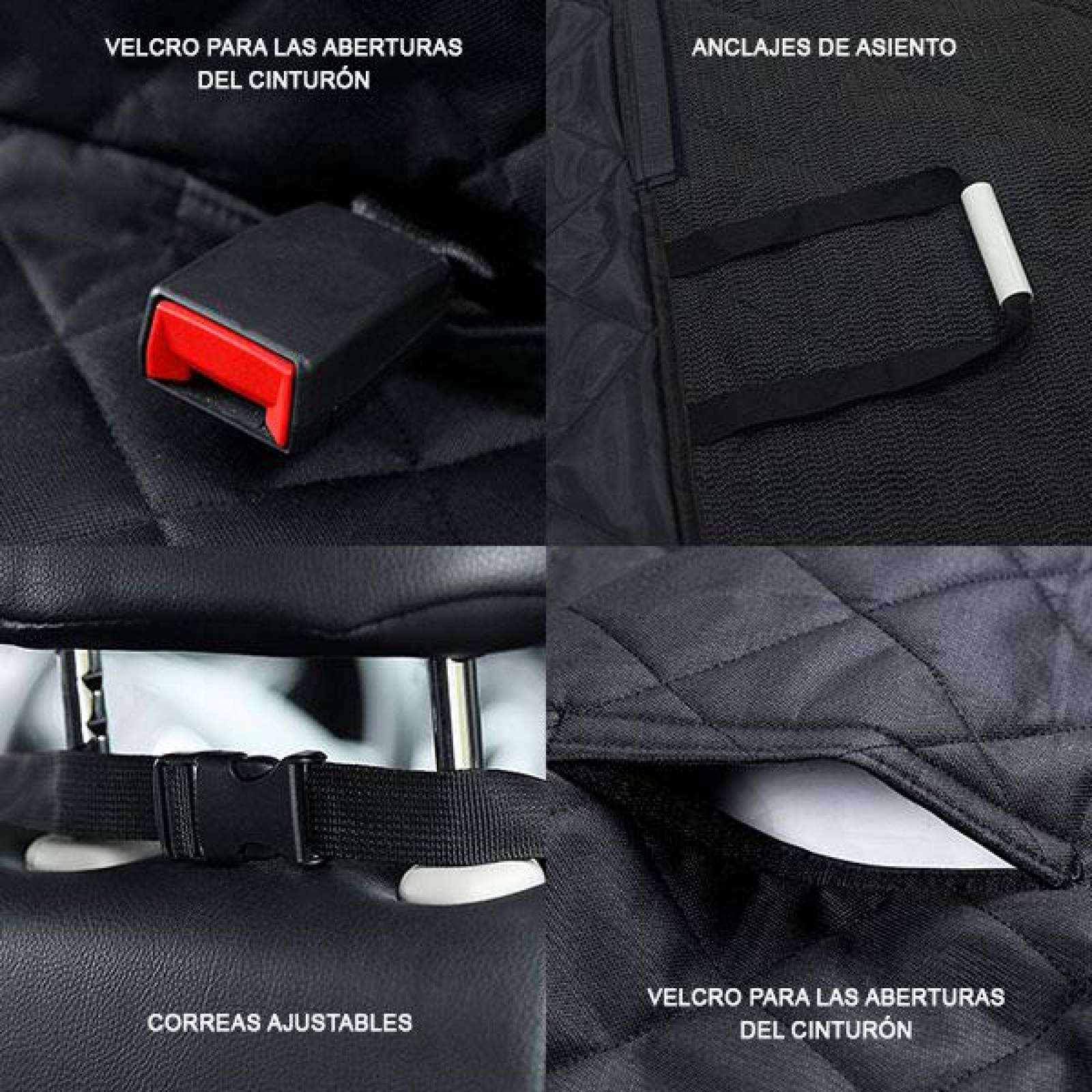 Amplio Cubre Asientos para Mascotas Ajustable e Impereable 