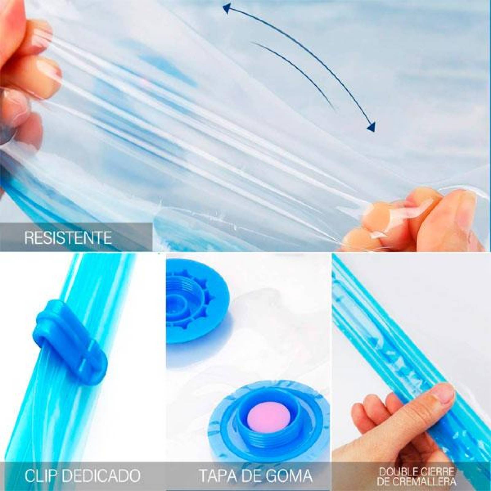 Bolsas de Almacenamiento Varios Tamaños Sellado al Alto Vacio 