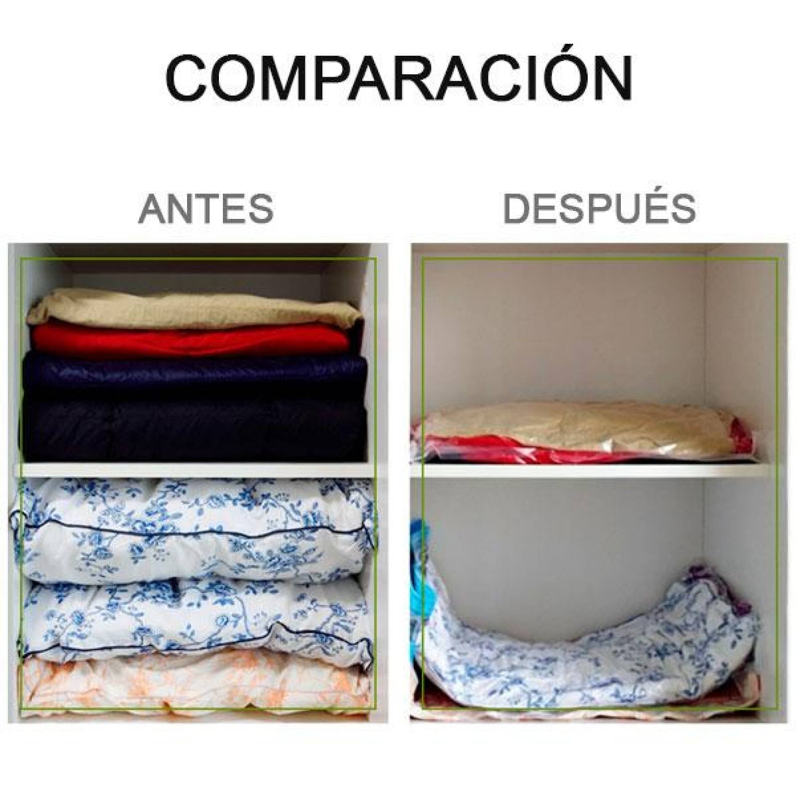 Bolsas de Almacenamiento Varios Tamaños Sellado al Alto Vacio 