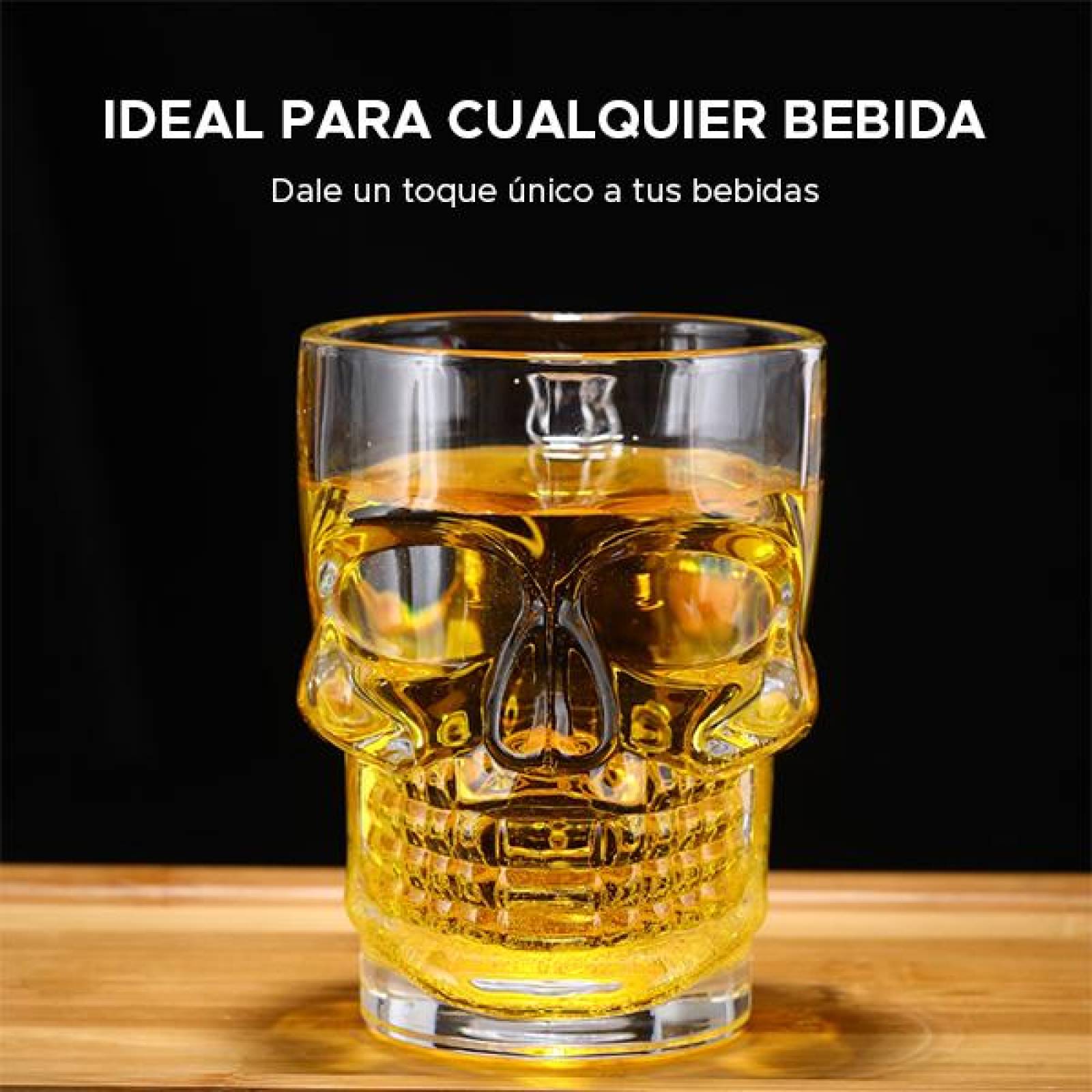 TARRO EN FORMA DE CRANEO PARA CERVEZA EXCELENTE TAMAÑO