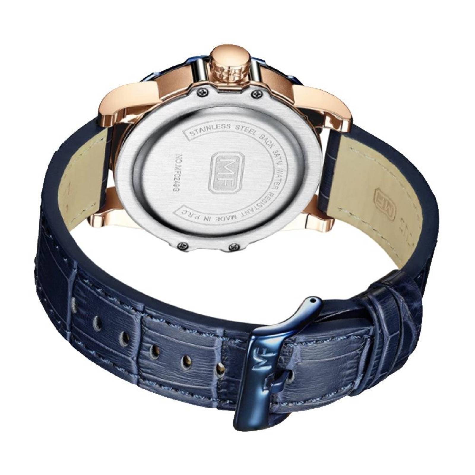 ELEGANTE RELOJ HOMBRE CORREA DE HEBILLA AJUSTABLE DISEÑO EXCLUSIVO
