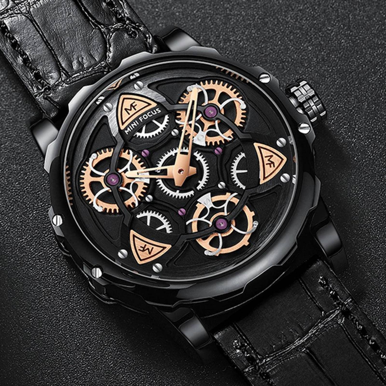 ELEGANTE RELOJ HOMBRE CORREA DE HEBILLA AJUSTABLE DISEÑO EXCLUSIVO