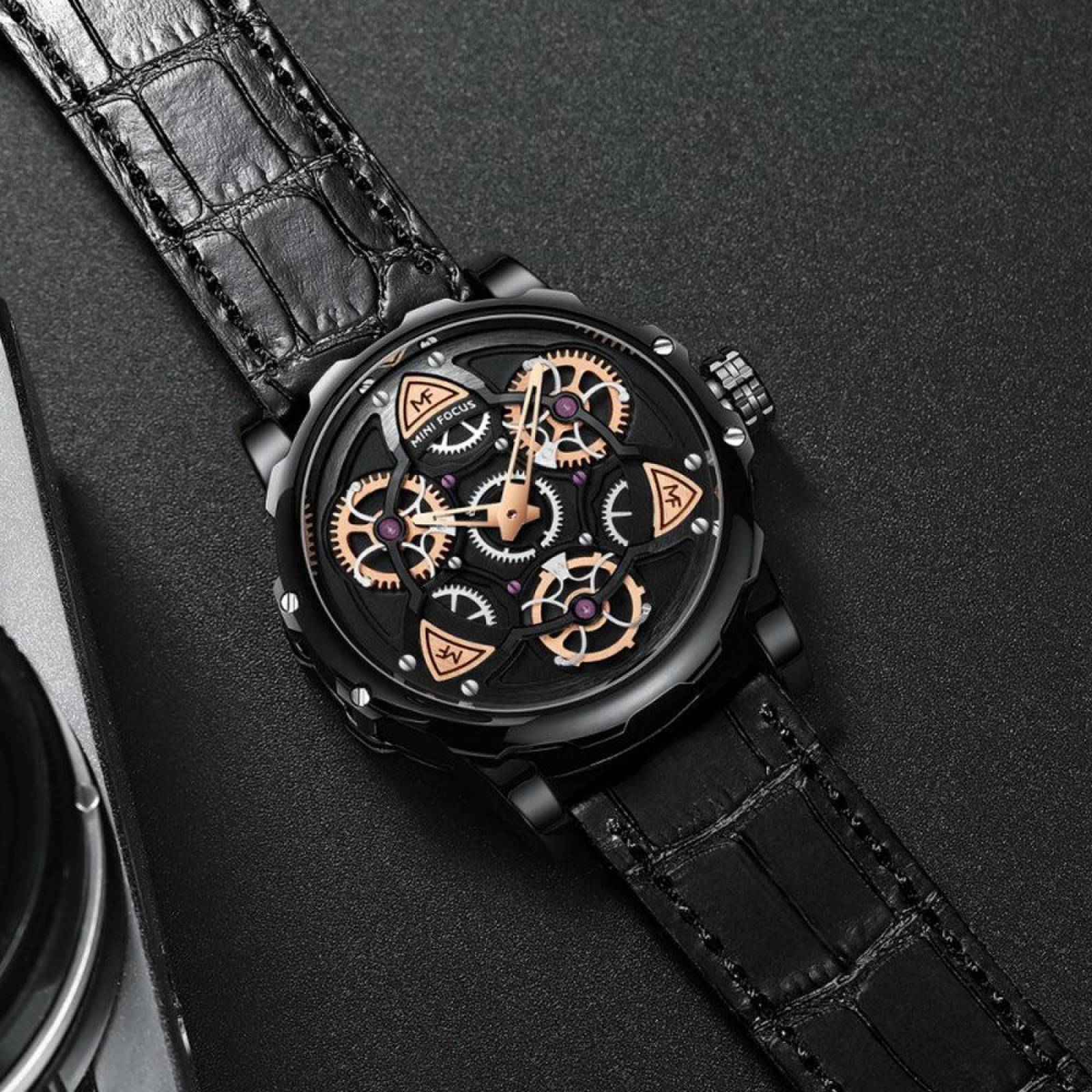 ELEGANTE RELOJ HOMBRE CORREA DE HEBILLA AJUSTABLE DISEÑO EXCLUSIVO