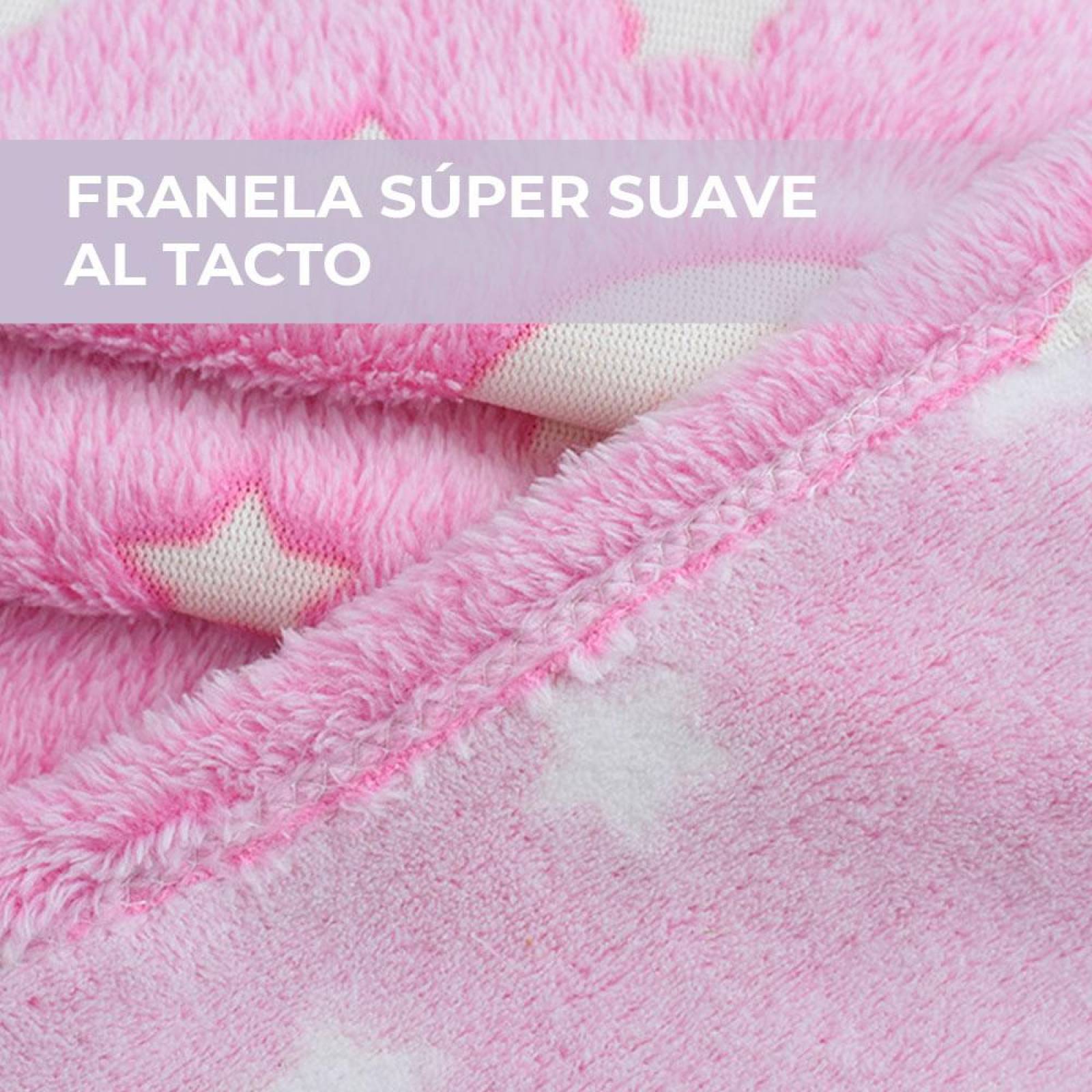 Cobija de Franela con Estampado que Brilla en la Oscuridad 