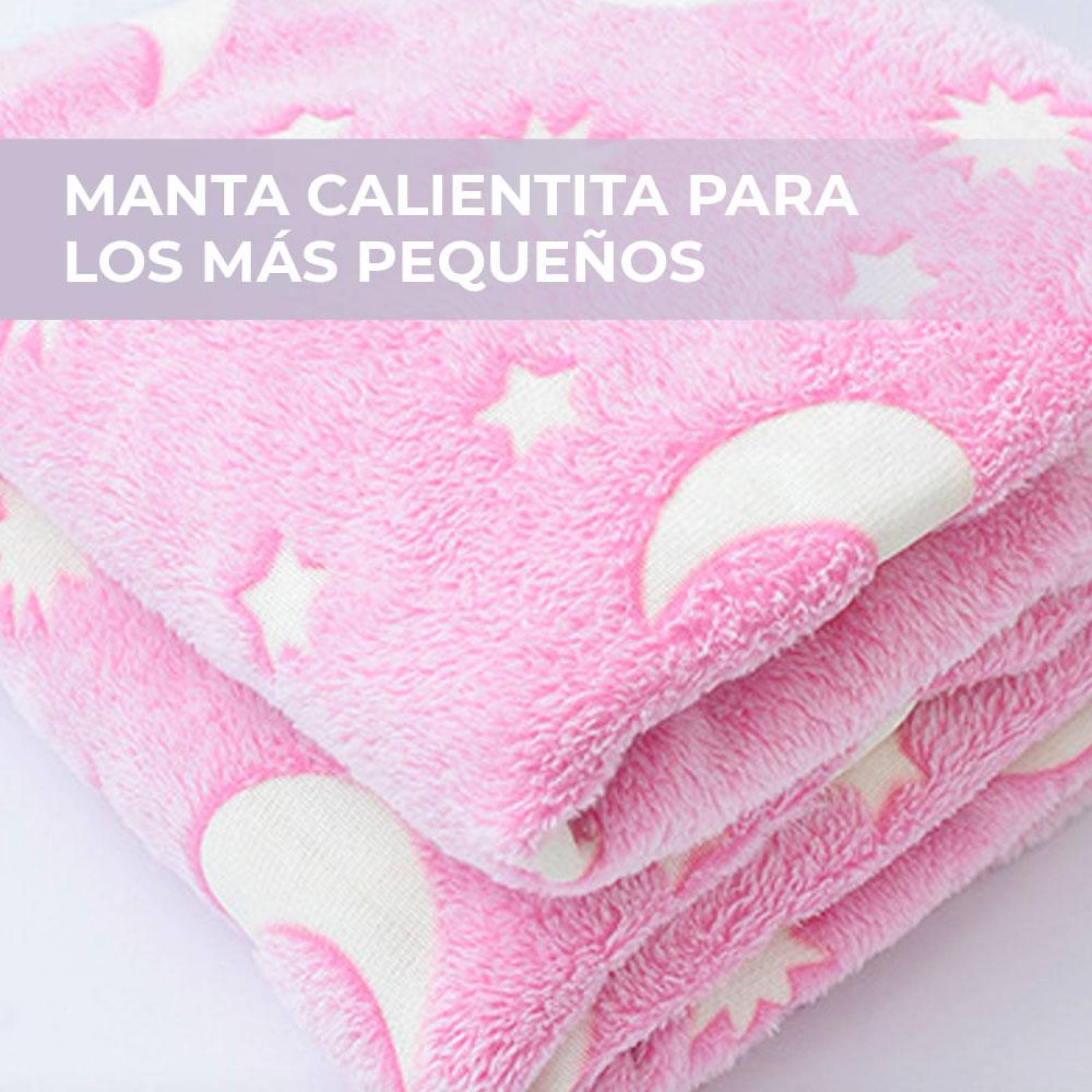 Cobija de Franela con Estampado que Brilla en la Oscuridad 