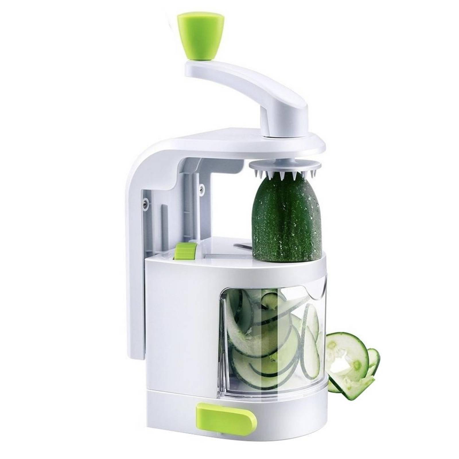 Cortador Rallador de Verduras en Espiral de Acero Inoxidable 