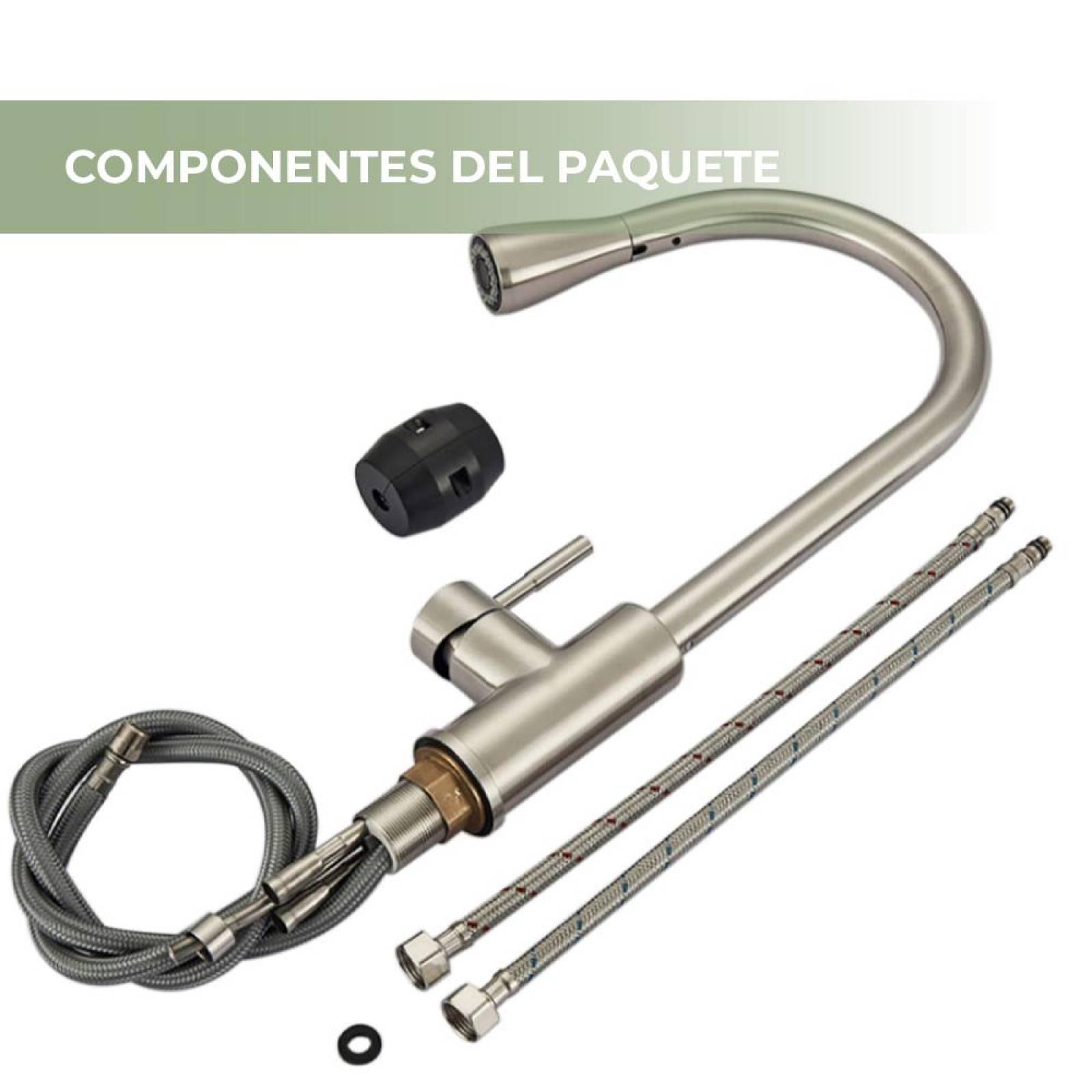 Grifo Extraíble con Manija para Cocina de Acero Inoxidable 
