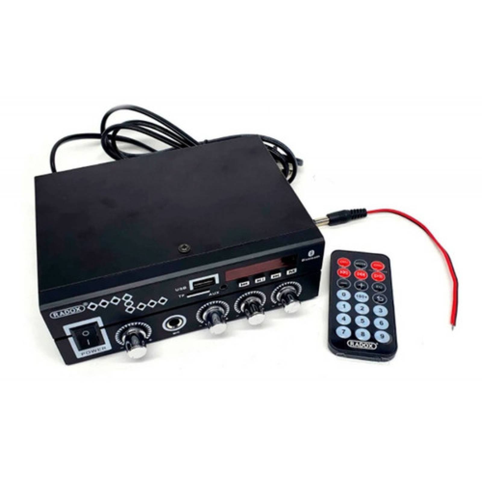 Amplificador Kit Paquete Perifoneo Voceo Usbsdbt Trompeta