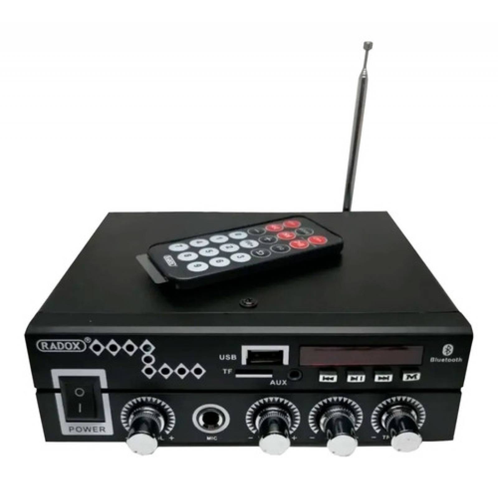 Amplificador Kit Paquete Perifoneo Voceo Usbsdbt Trompeta