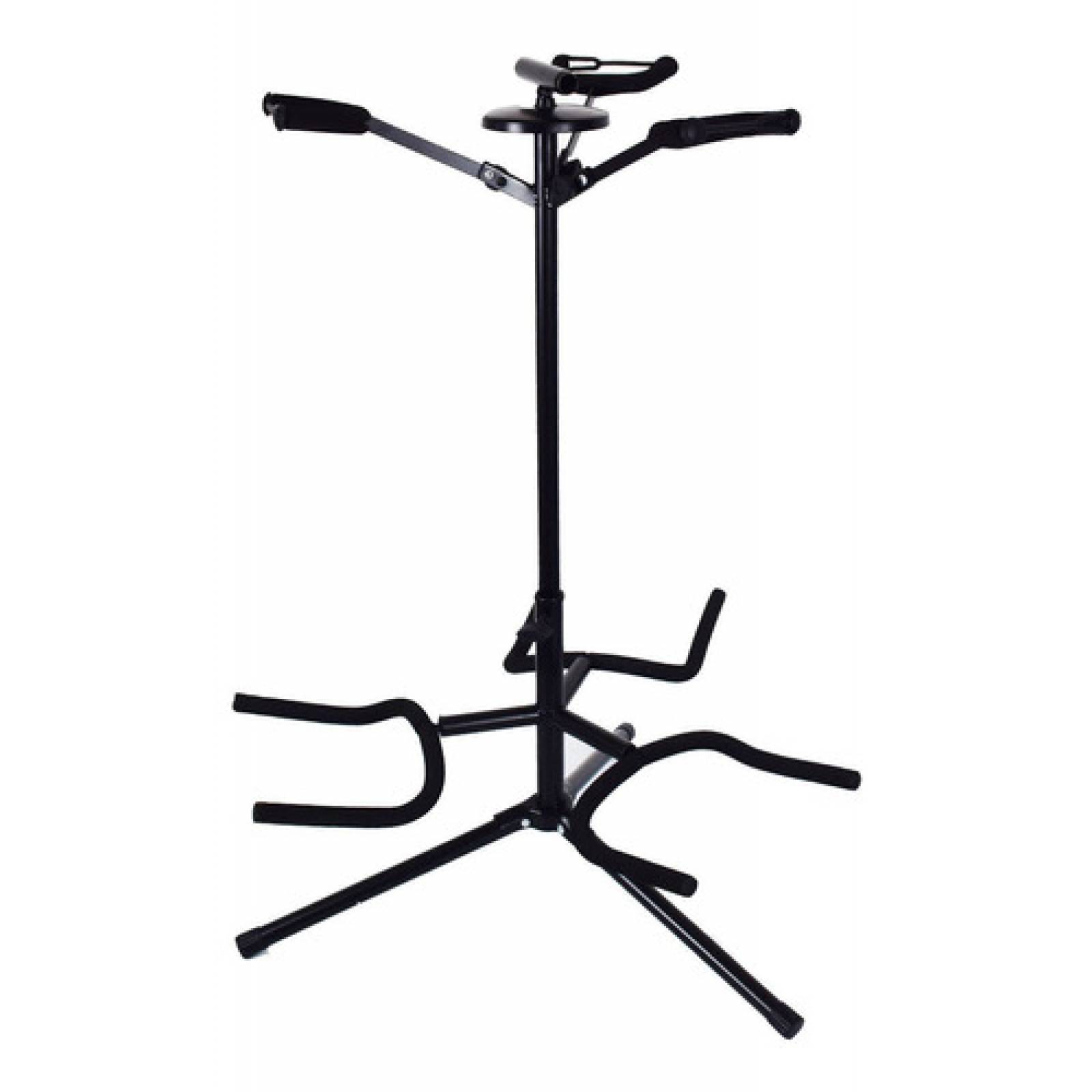 Atril Base Tripie Para 3 Guitarras O Stand 3 Bajos, Portatil
