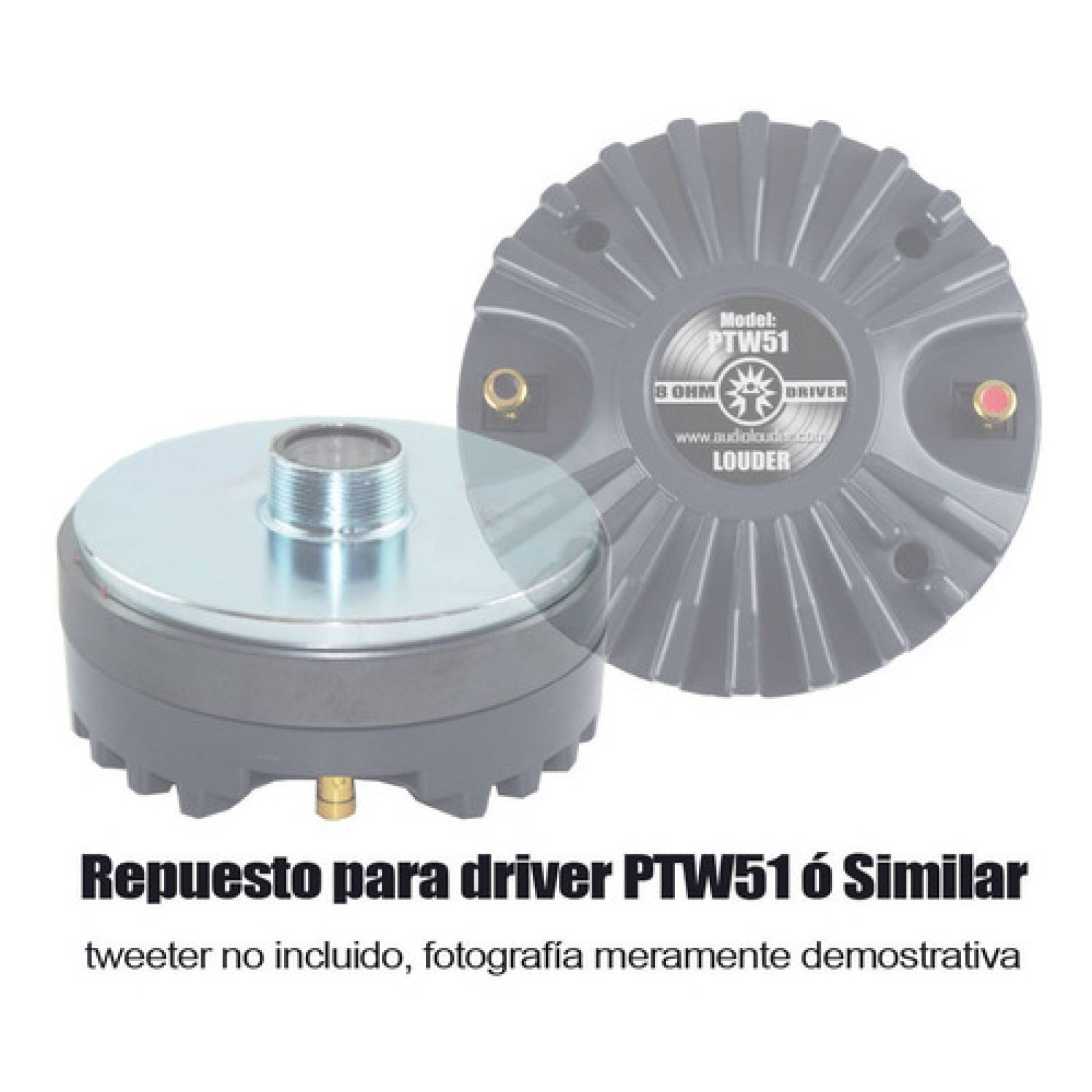 Diafragma 51mm Repuesto Driver Agudo De 2 Pulgadas