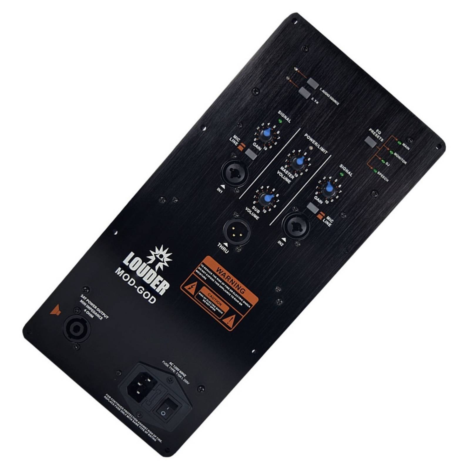 Modulo Amplificado 1200w P 1 Subwoofer  Y 2 Medios