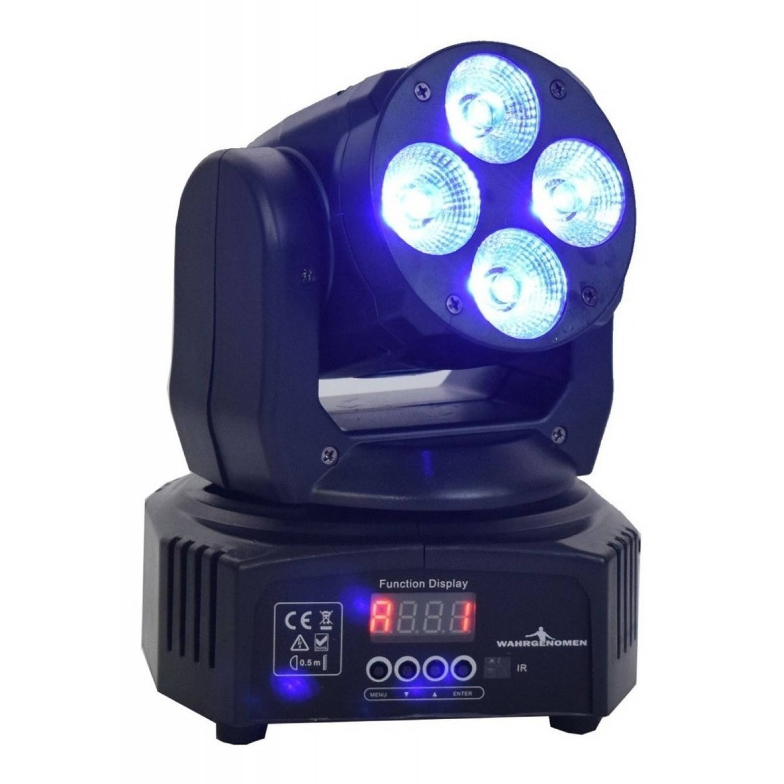 Par Cabeza Movil Wash Led Dj Robotica Luces Dmx Con Bolsa