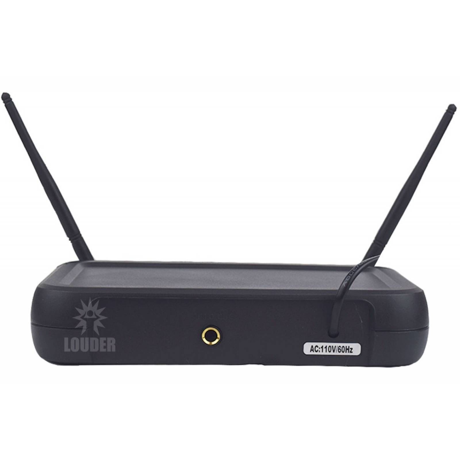 Set 2 Microfonos Diadema Solapa Inalambricos Vhf Con Estuche