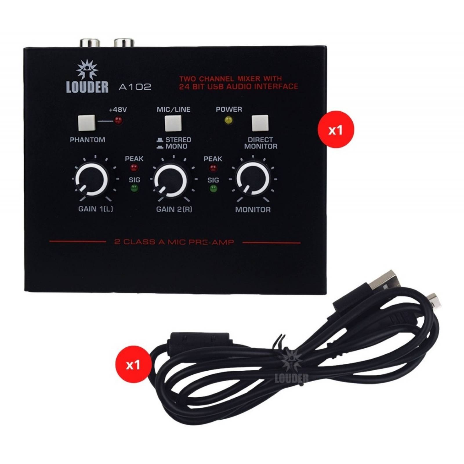 Interfaz De Audio Portatil Para Grabacion Instrumento Usb