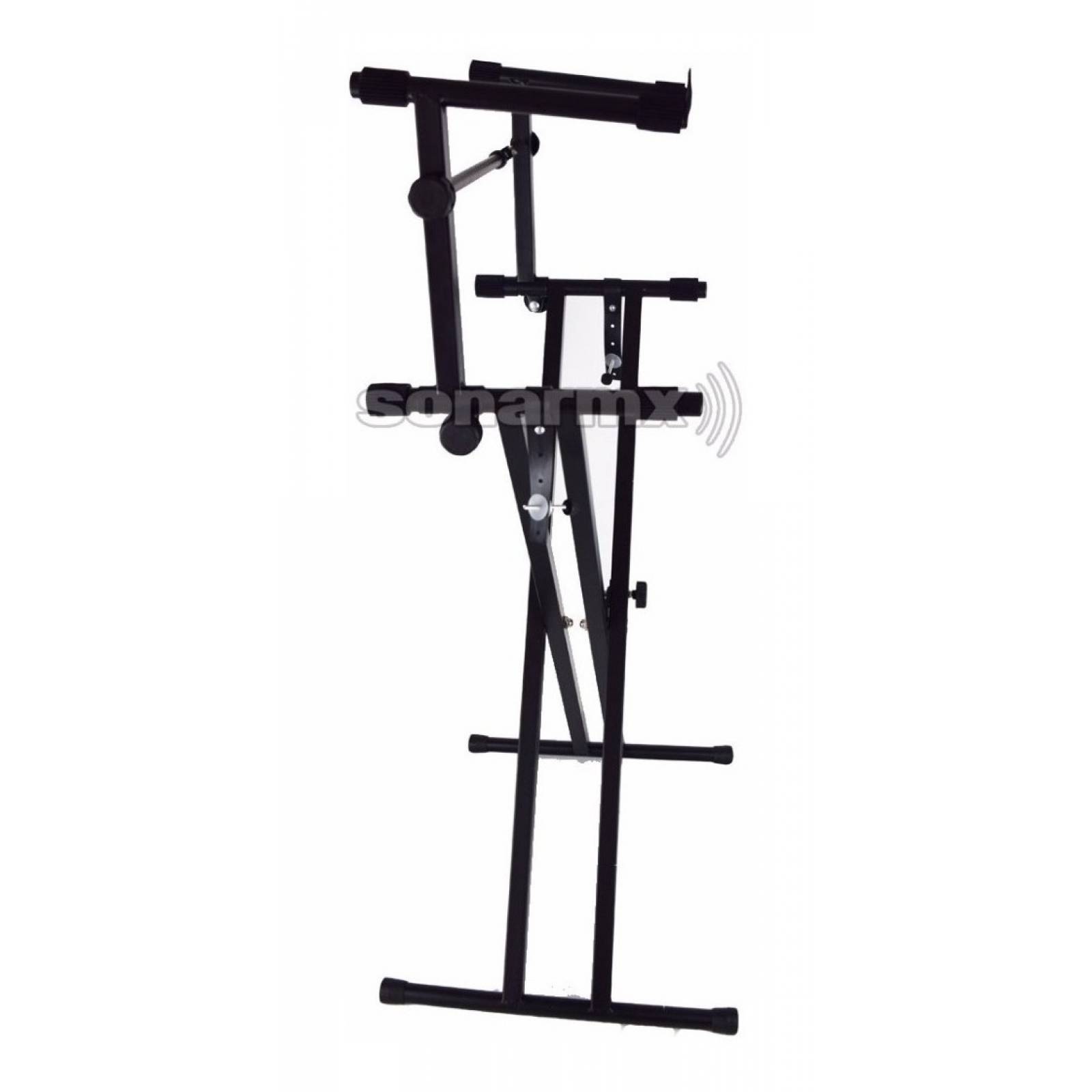 Stand Soporte Base Doble 2 Teclados Plegable Con Varilla
