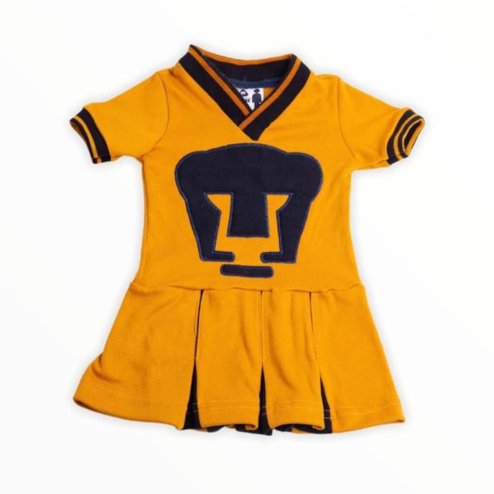 Vestido Porrista Pumas UNAM Oro