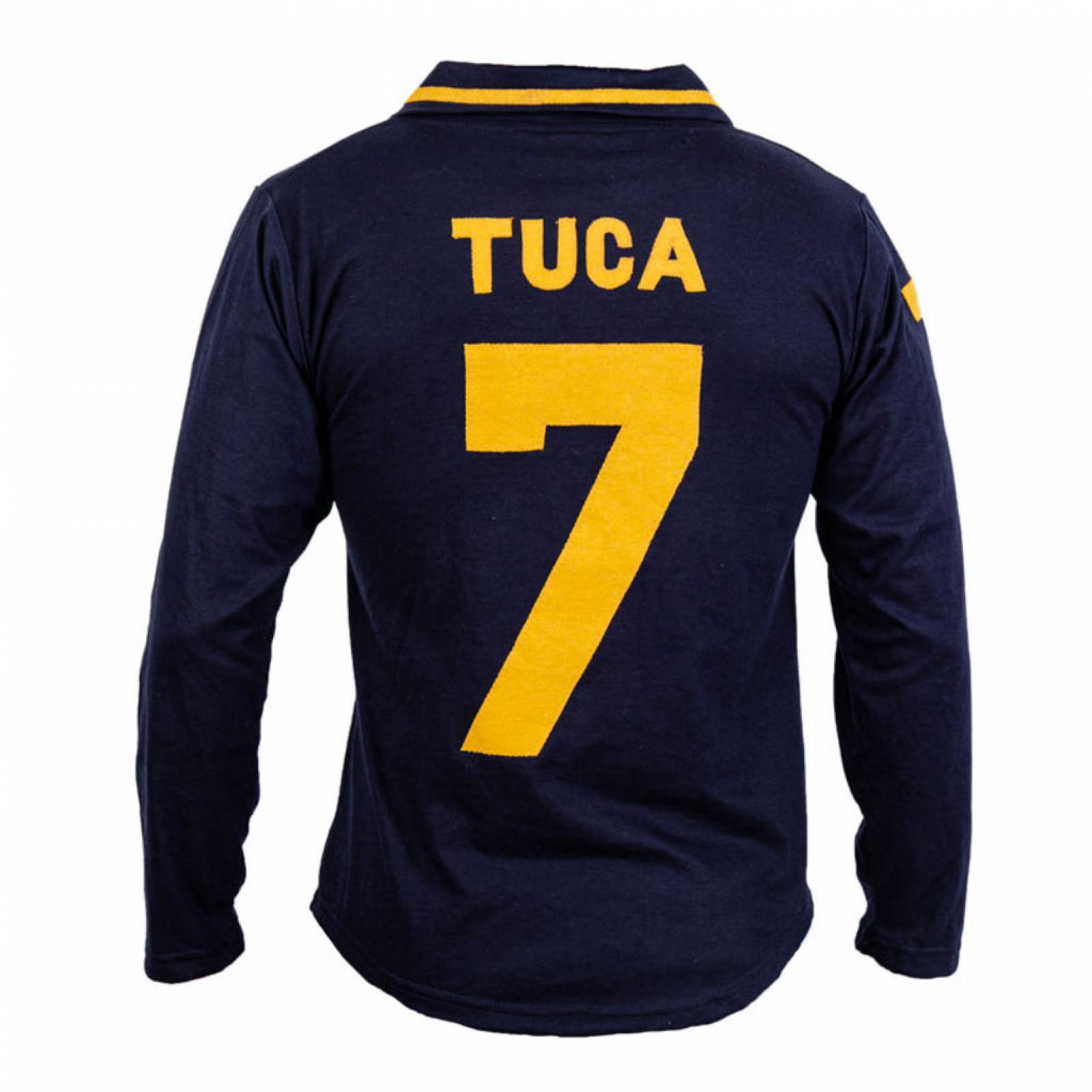 Playera retro manga larga  Pumas Hombre Azul