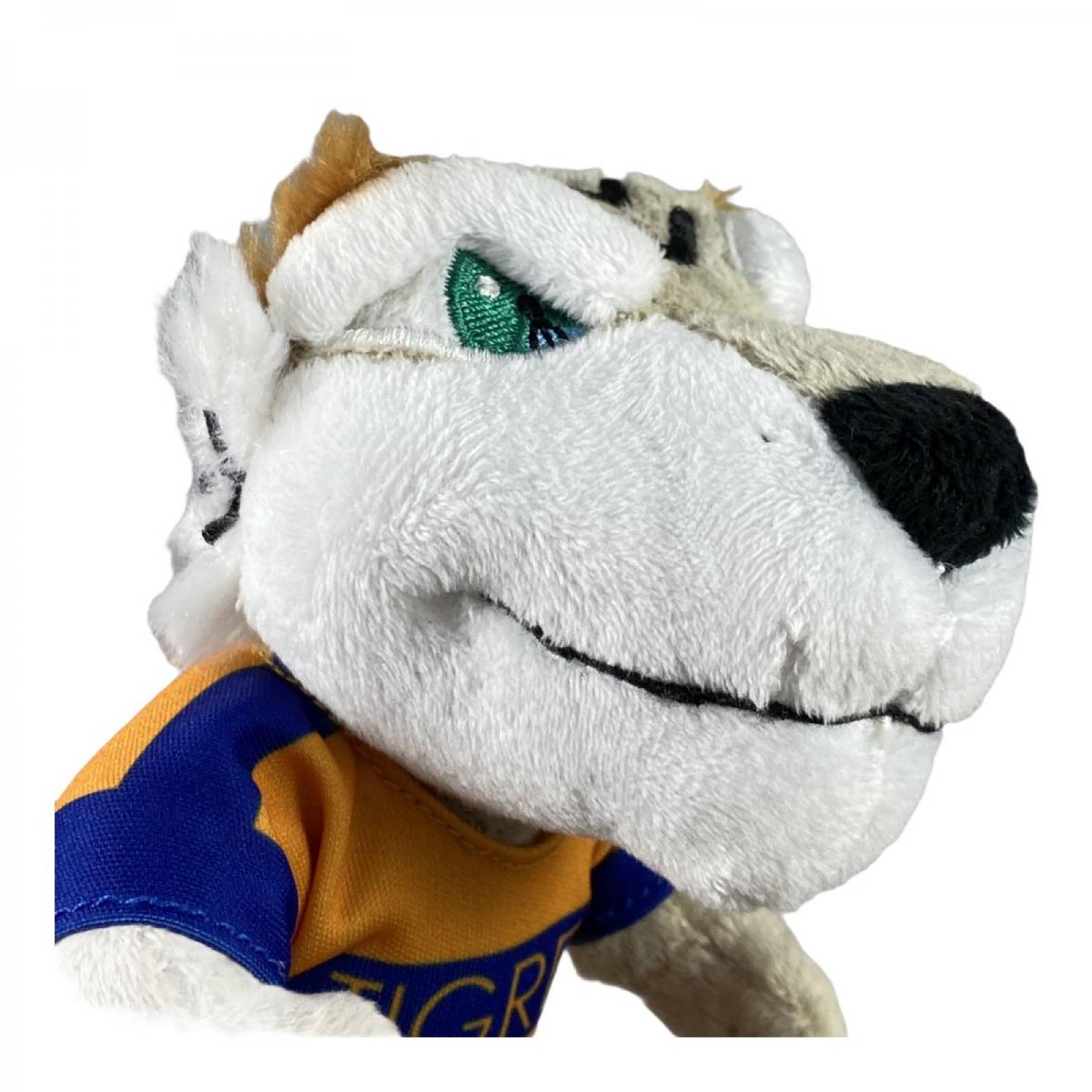 Peluche Mascota Oficial Club Tigres Chico Color Multicolor