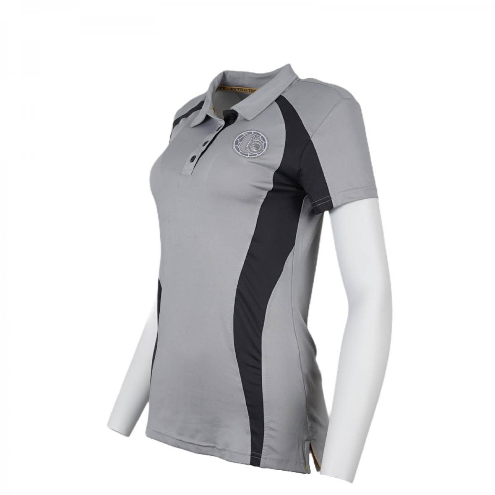 Playera Polo Mujer Club Tigres Retro Gris