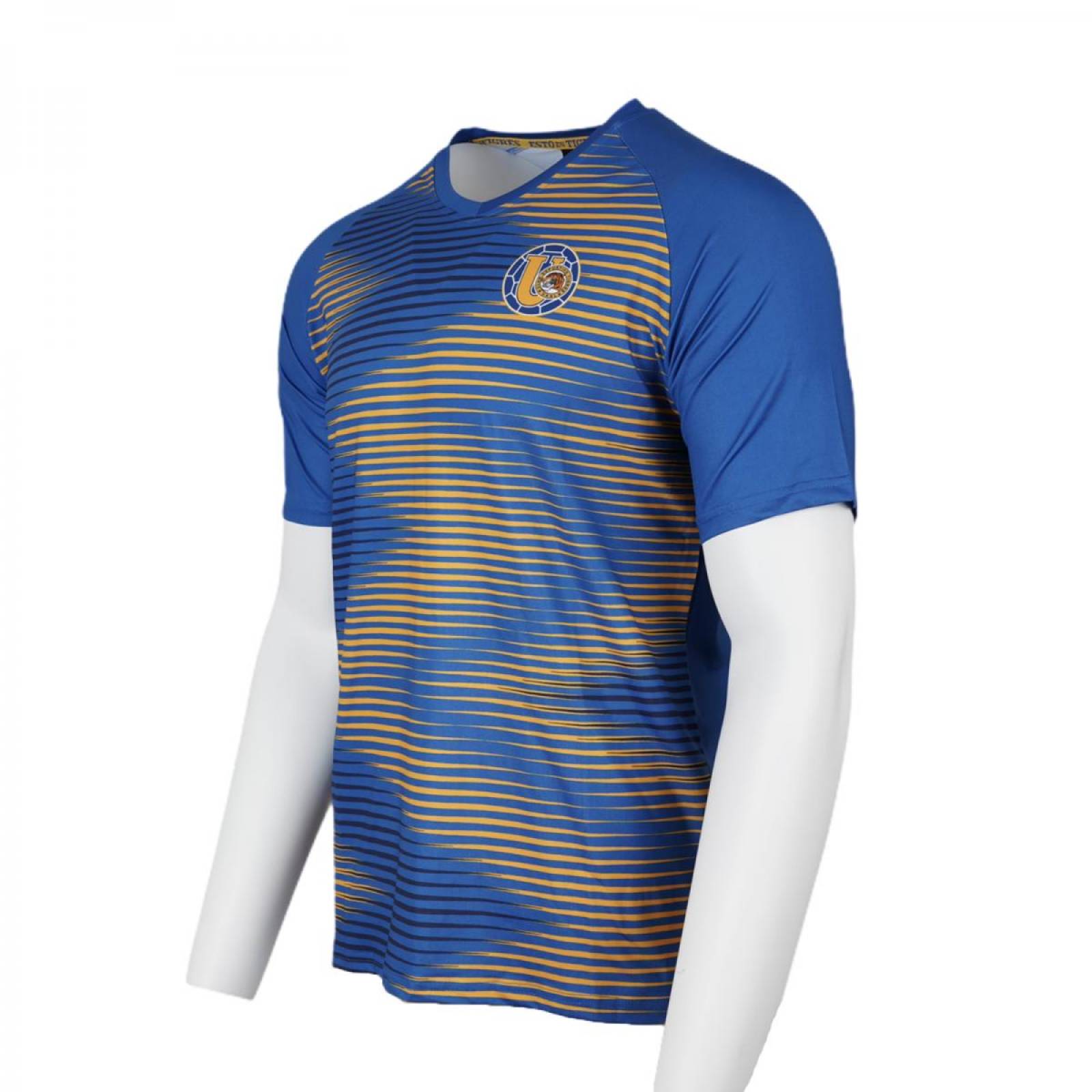 Playera Hombre Club Tigres Retro Azul Amarillo
