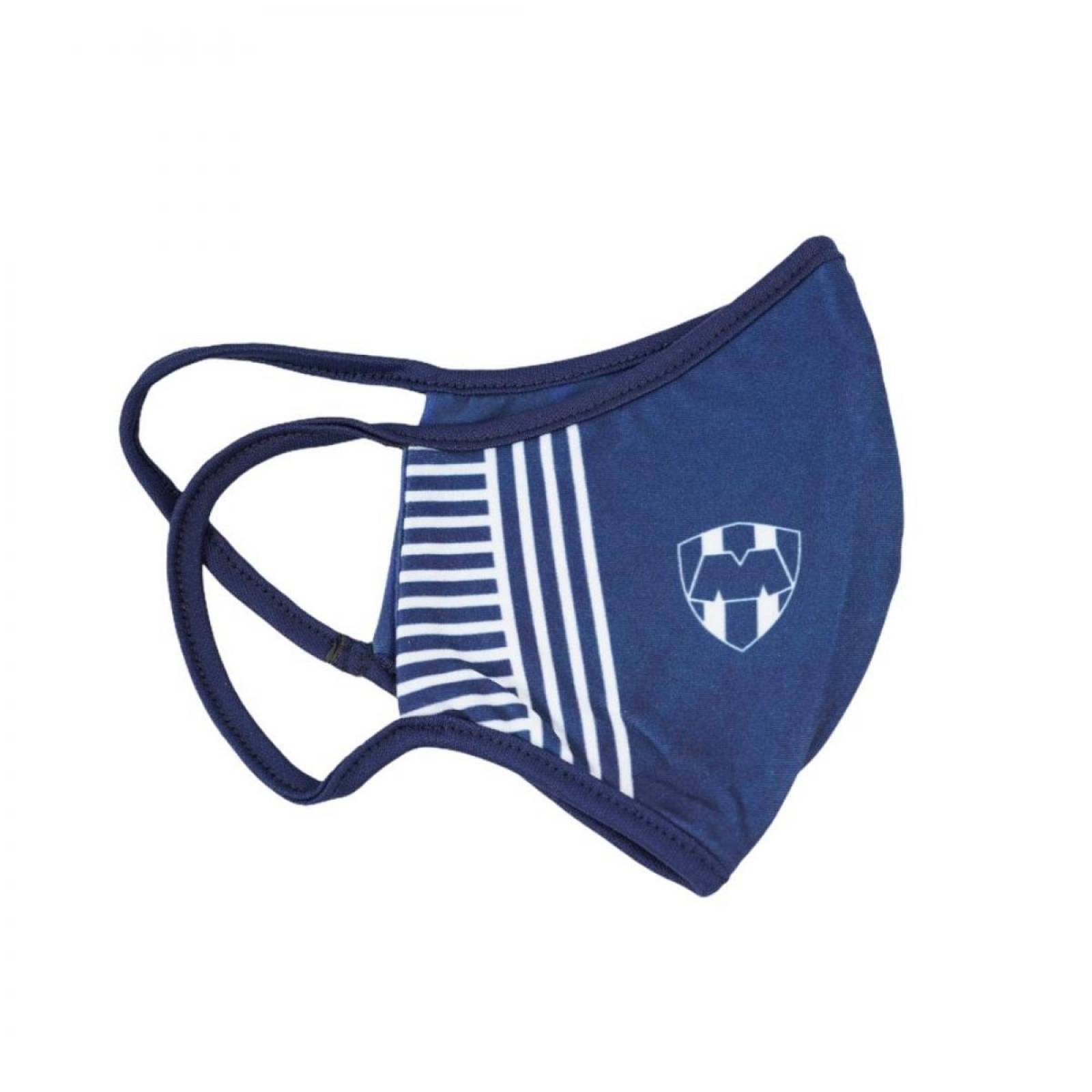 Cubrebocas Doble Vista Fanatiker Rayados Reutilizable