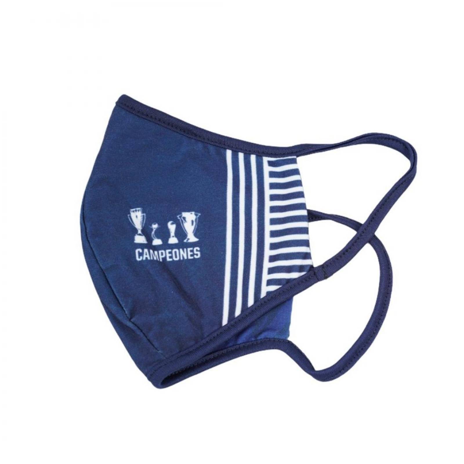 Cubrebocas Doble Vista Fanatiker Rayados Reutilizable