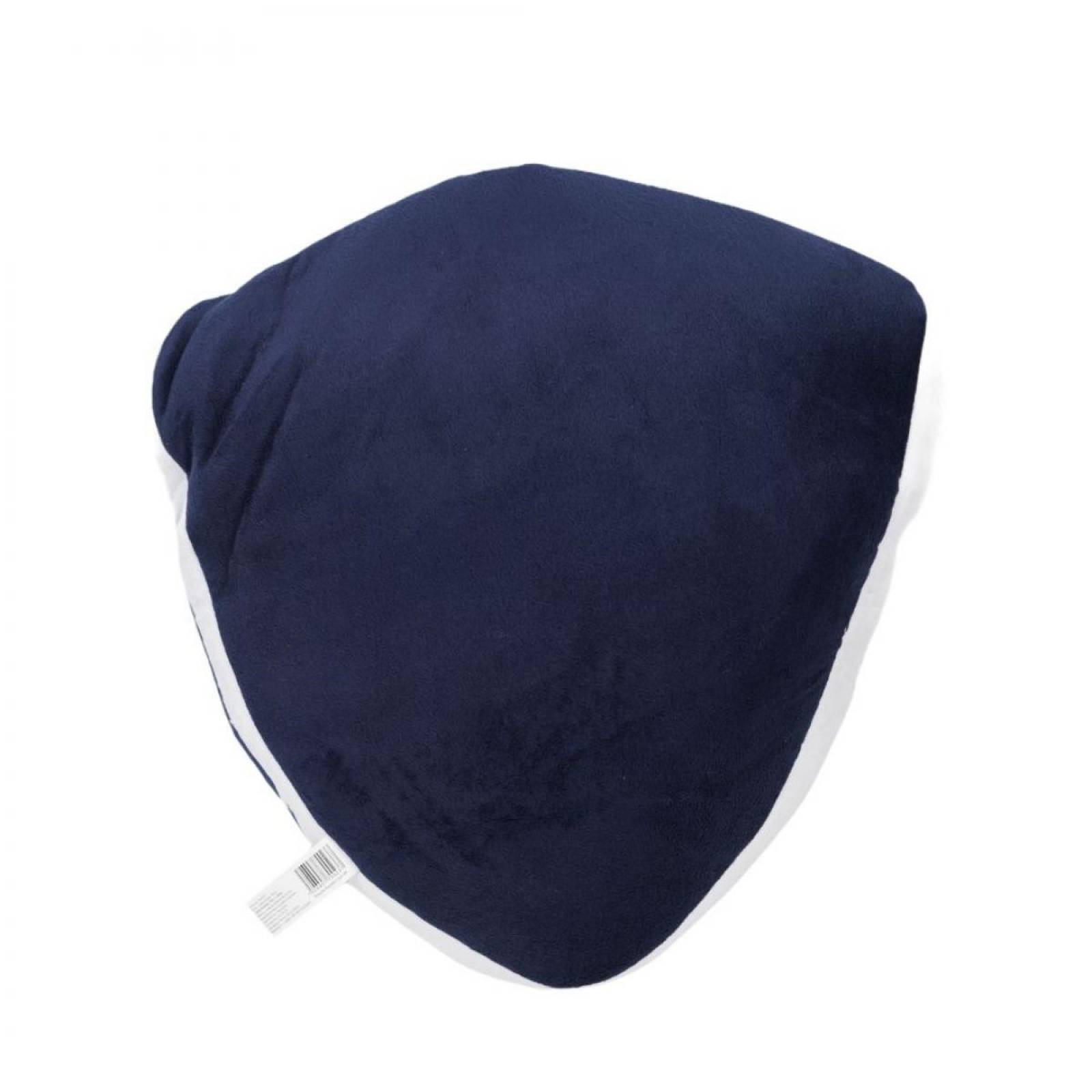 Peluche Cojin Escudo Rayados Color Azul