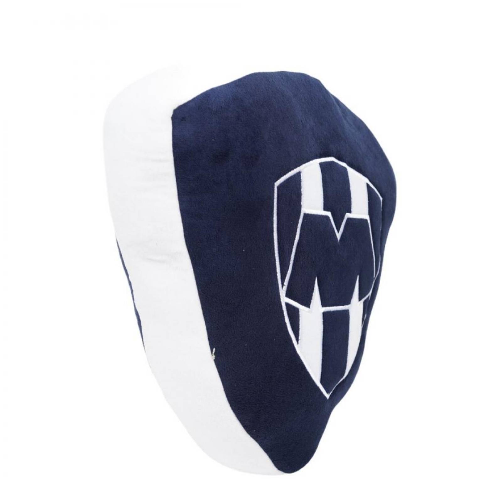 Peluche Cojin Escudo Rayados Color Azul