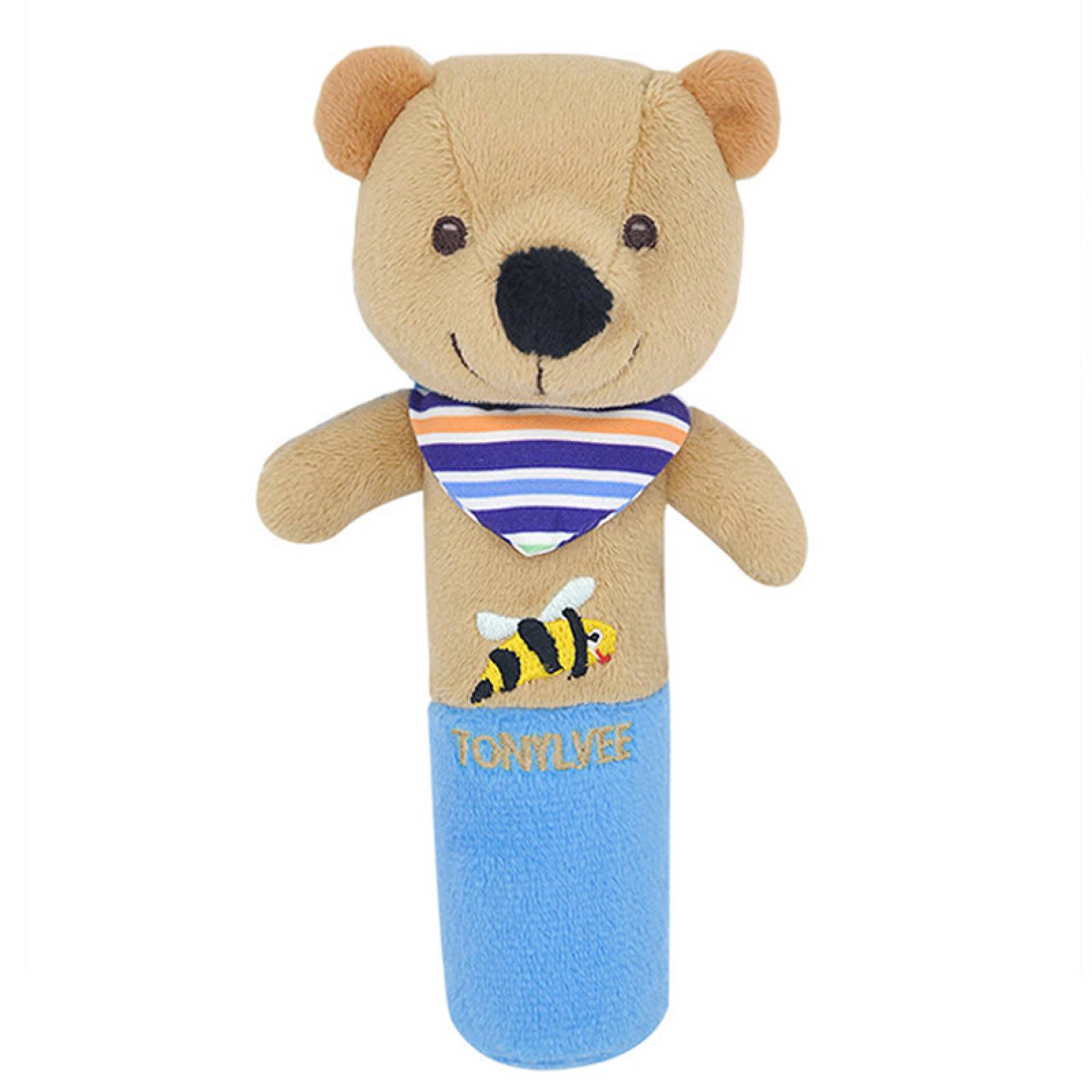 Juguete Sonaja De Peluche Para Bebe Figuras Animales Suave