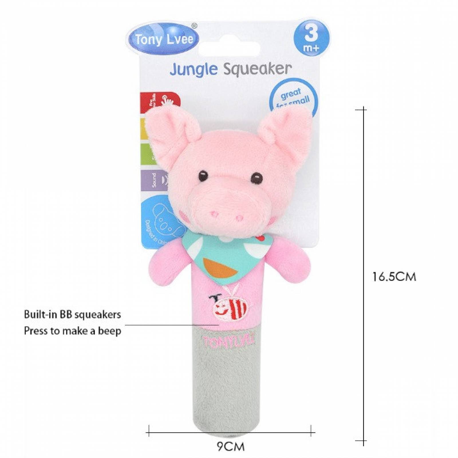 Juguete Sonaja De Peluche Para Bebe Figuras Animales Suave