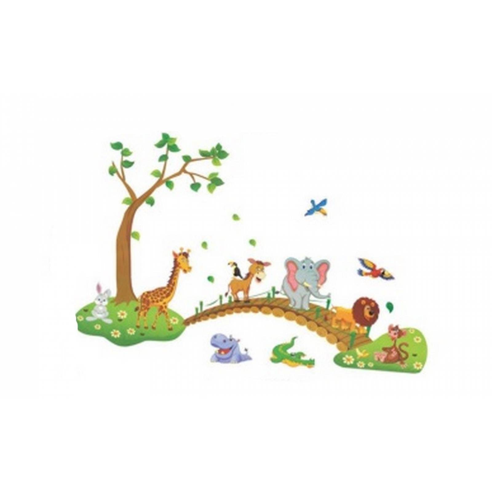 Vinil Infantil De Animales De La Selva Para Cuarto ReCámara