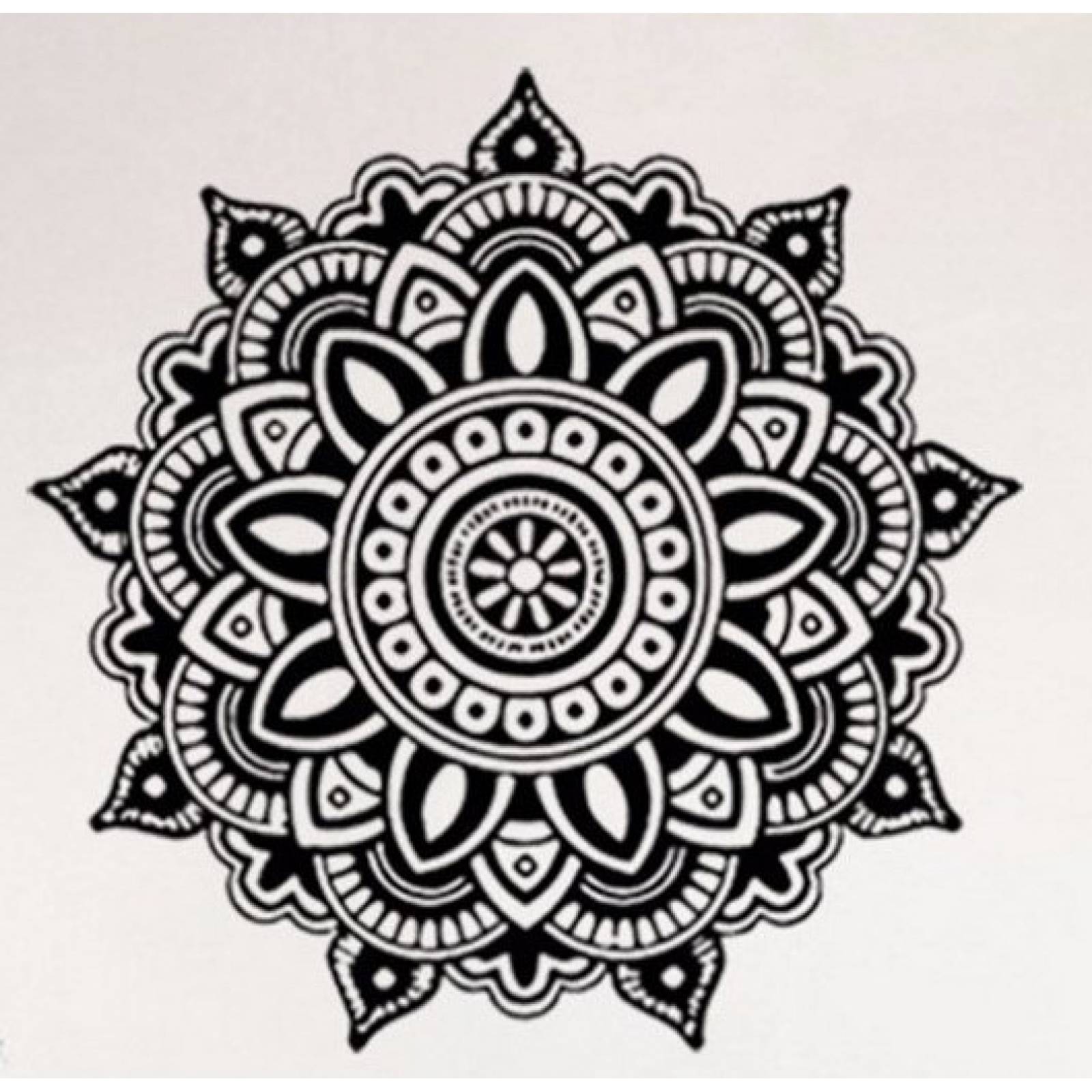 Vinil Decorativo Mandala Meditación Yoga Sala Estancia