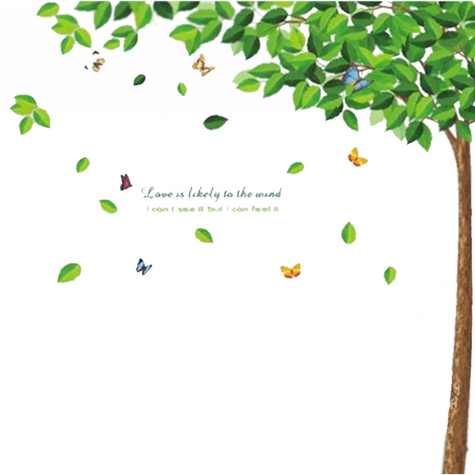 Vinil Decorativo Árbol Mariposas Sala Habitación Estancia