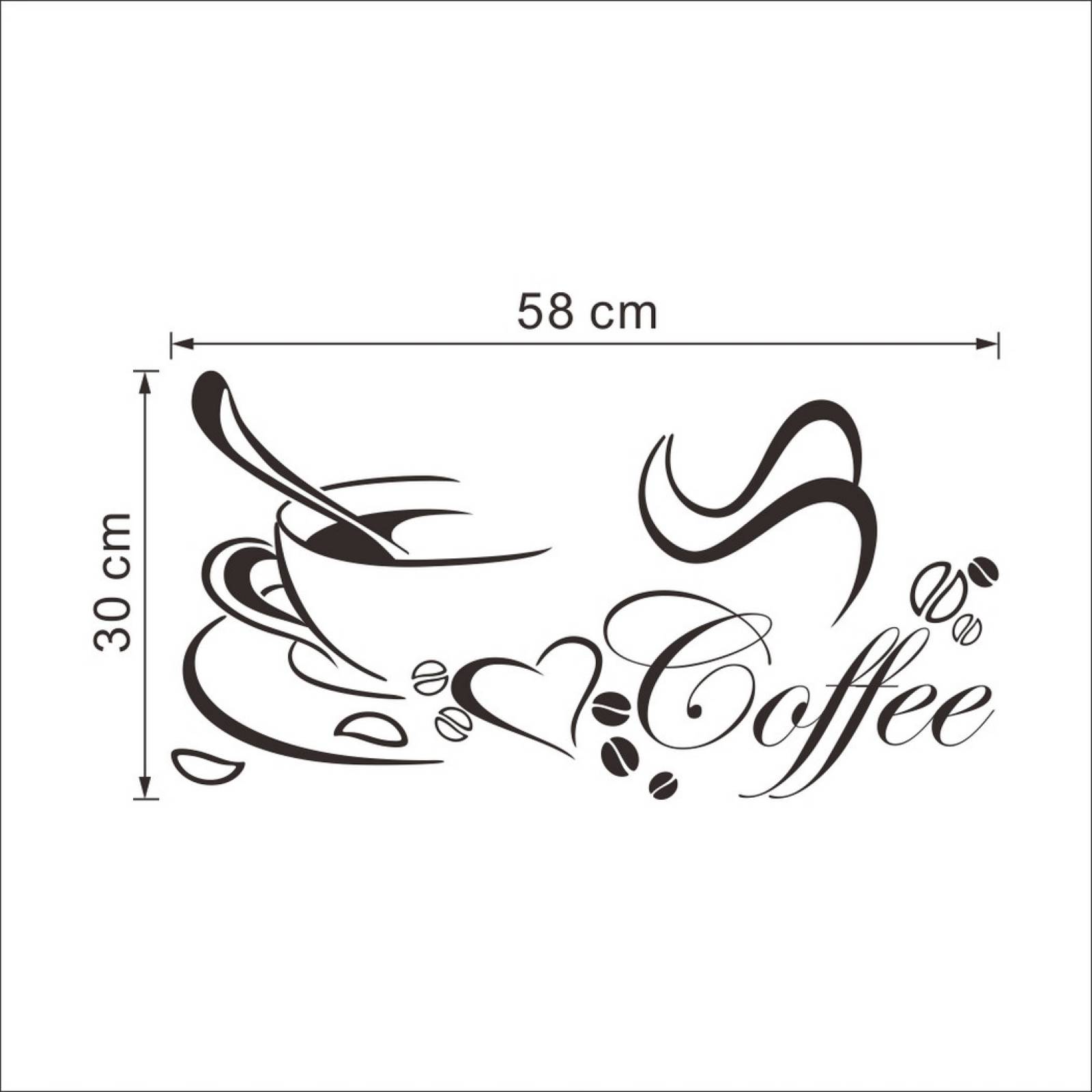 Vinil Decorativo Cafeteria Cocina Estancia Amor por el Coffee