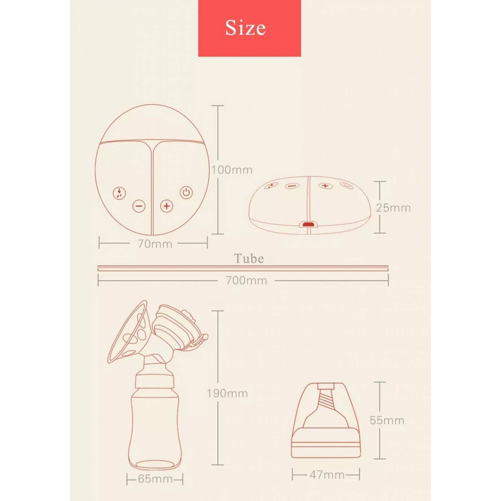 Extractor Leche Electrico Doble Saca Leche Lactancia Materna