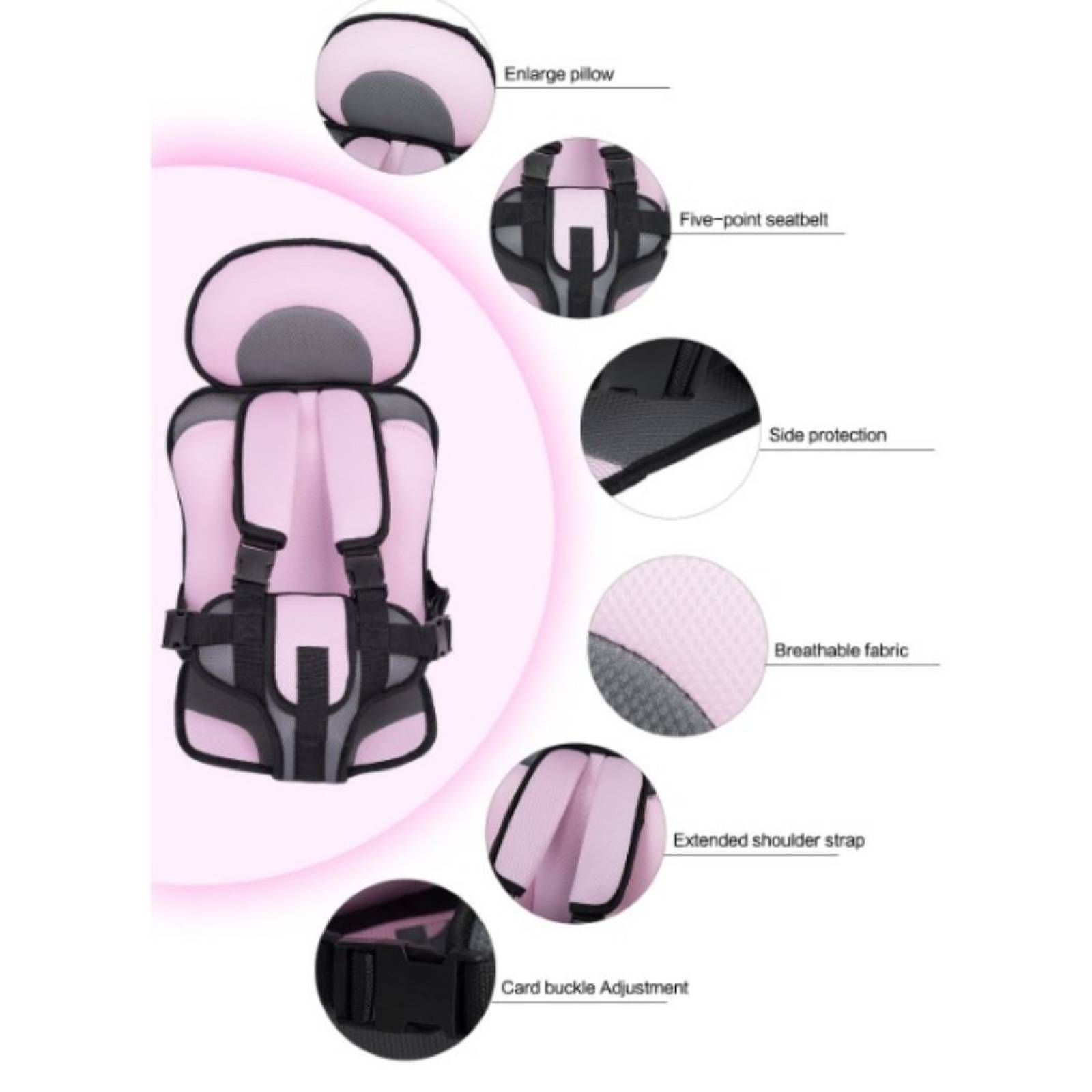 Asiento De Seguridad Para Bebé Coche Silla Niño Portátil