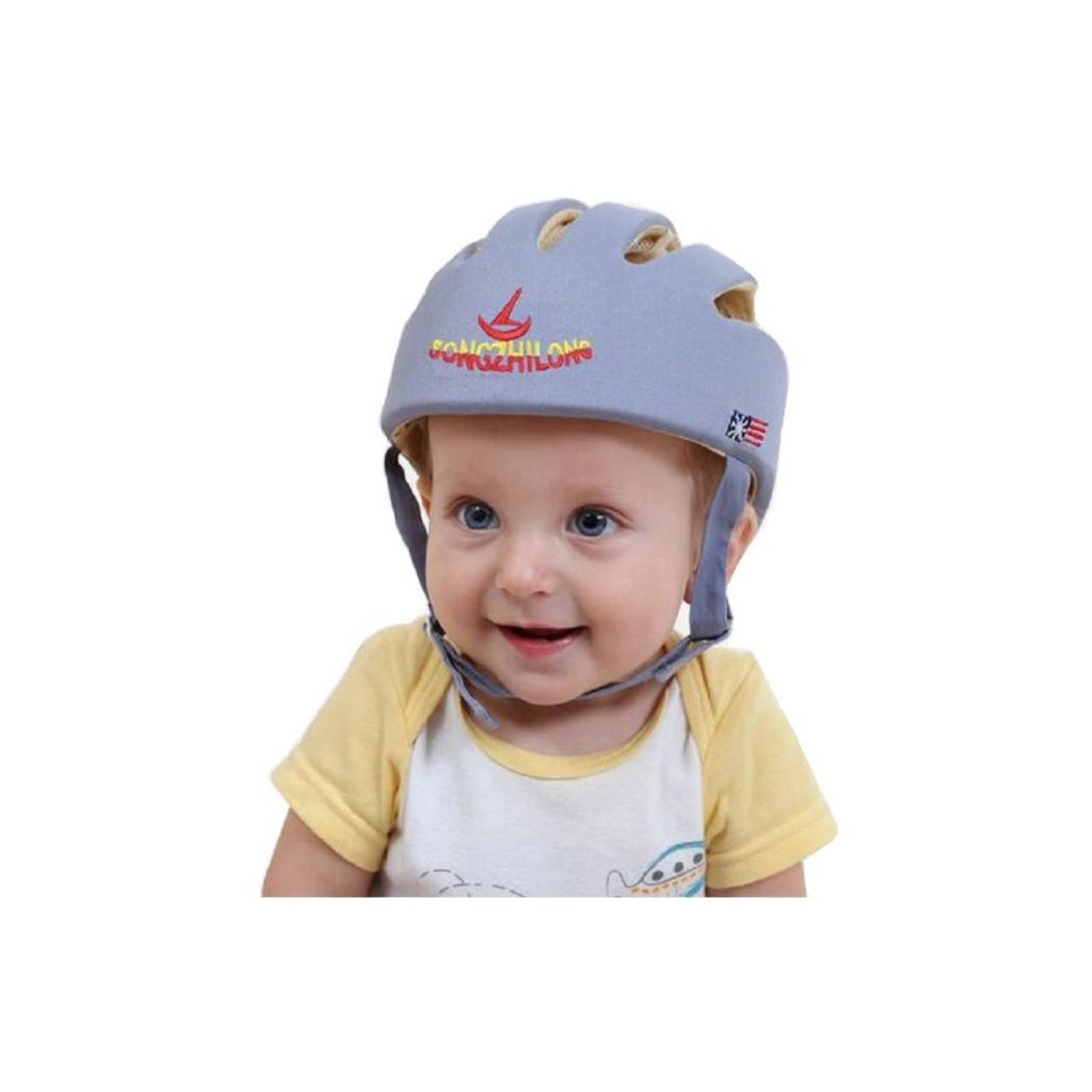 Casco Seguridad Infantil Bebes Y Niños + Rodilleras Gateo.